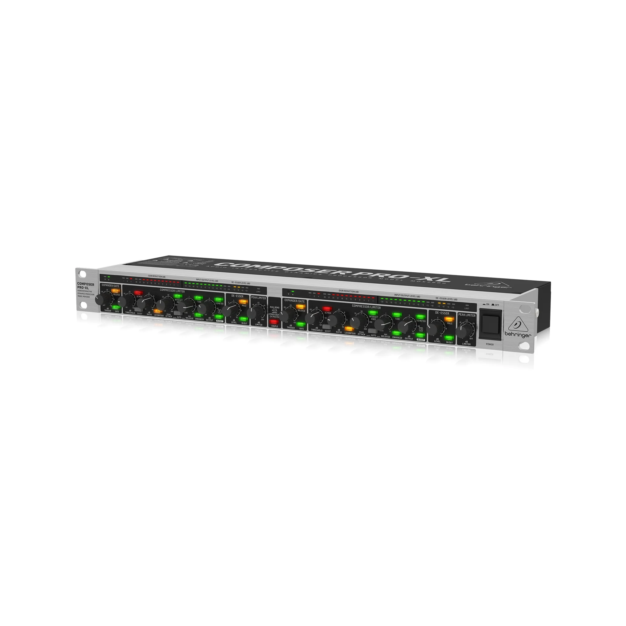 Behringer Reference-Class 2-Channel Expander/Gate/Compressor/Peak Limiter with Integrated De-Esser, D - Image 3