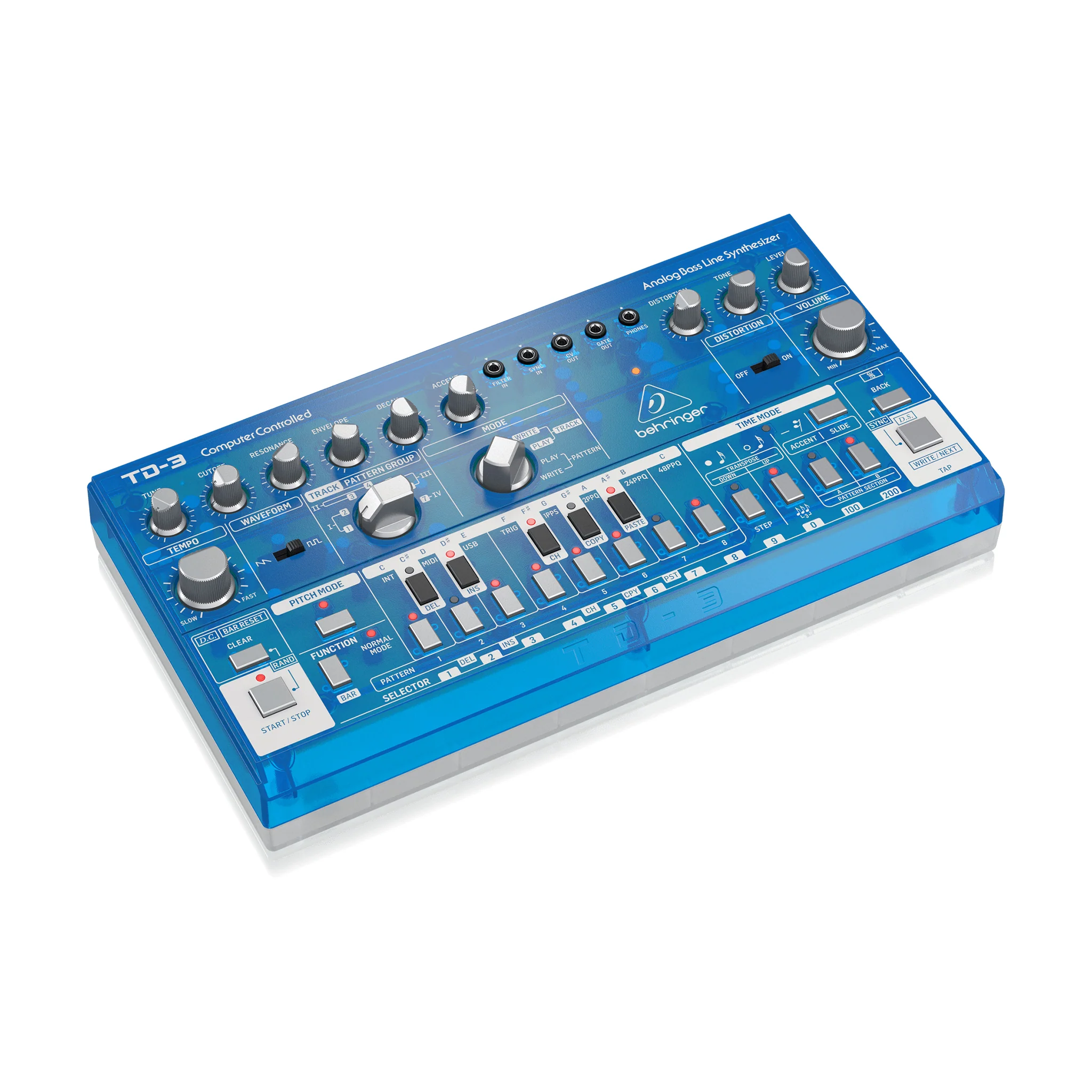 Behringer TD-3-BB Analog Bass Line Synthesizer, Baby Blue - Image 3