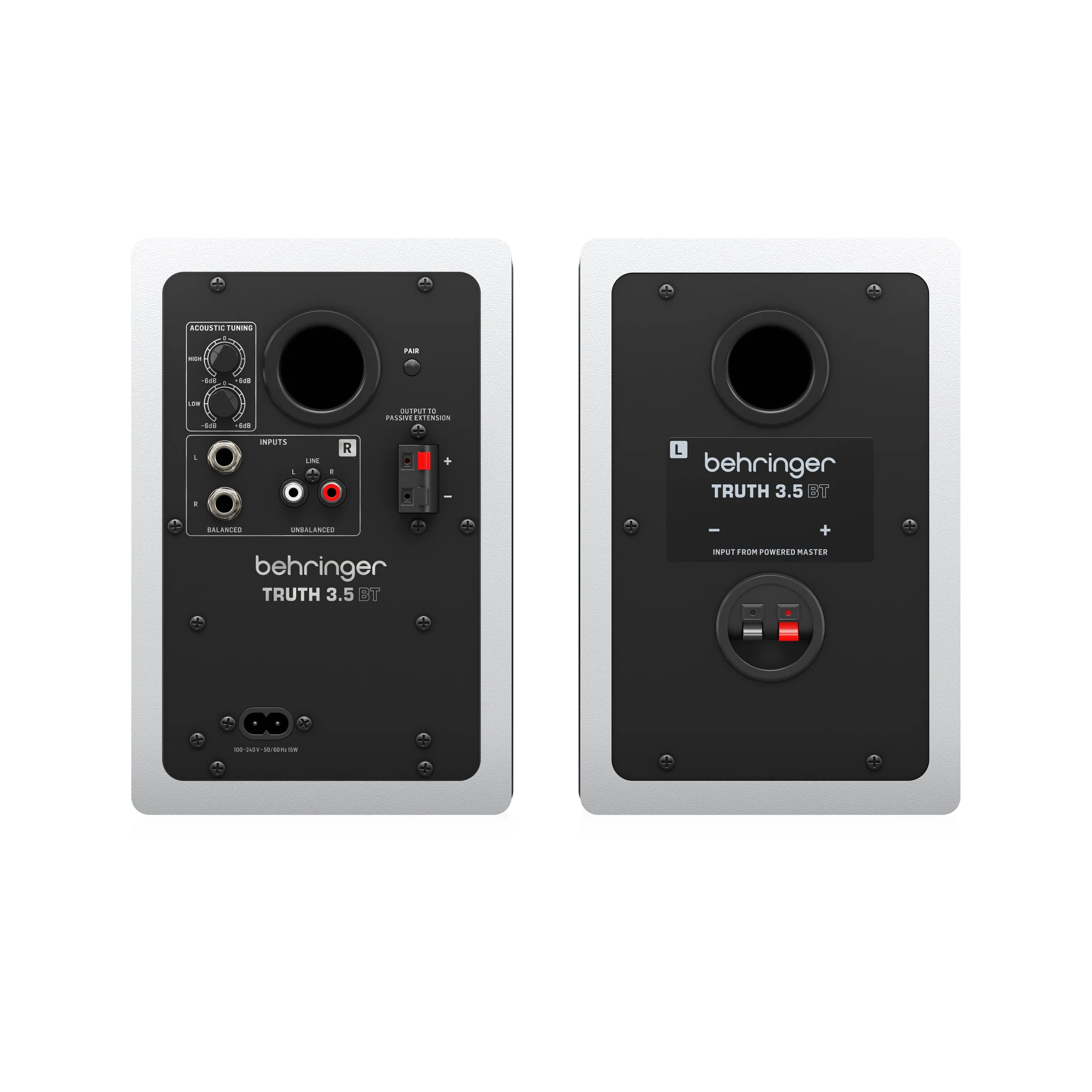 Behringer Truth 3.5-inch Powered Studio Monitor with Bluetooth, White, EU Plug - Image 4
