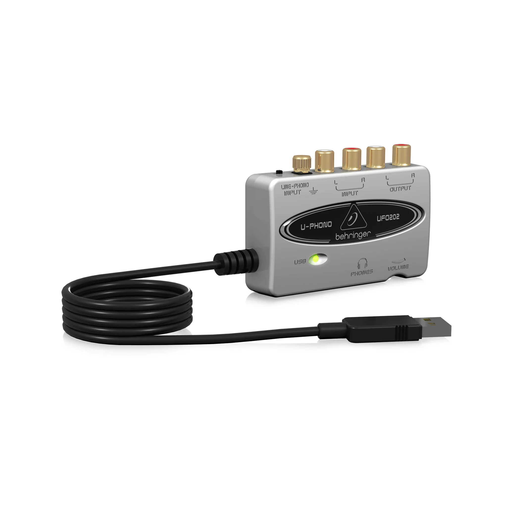 Behringer U-Phono UFO202 USB Audio Interface w/ Phono Preamp - Image 2