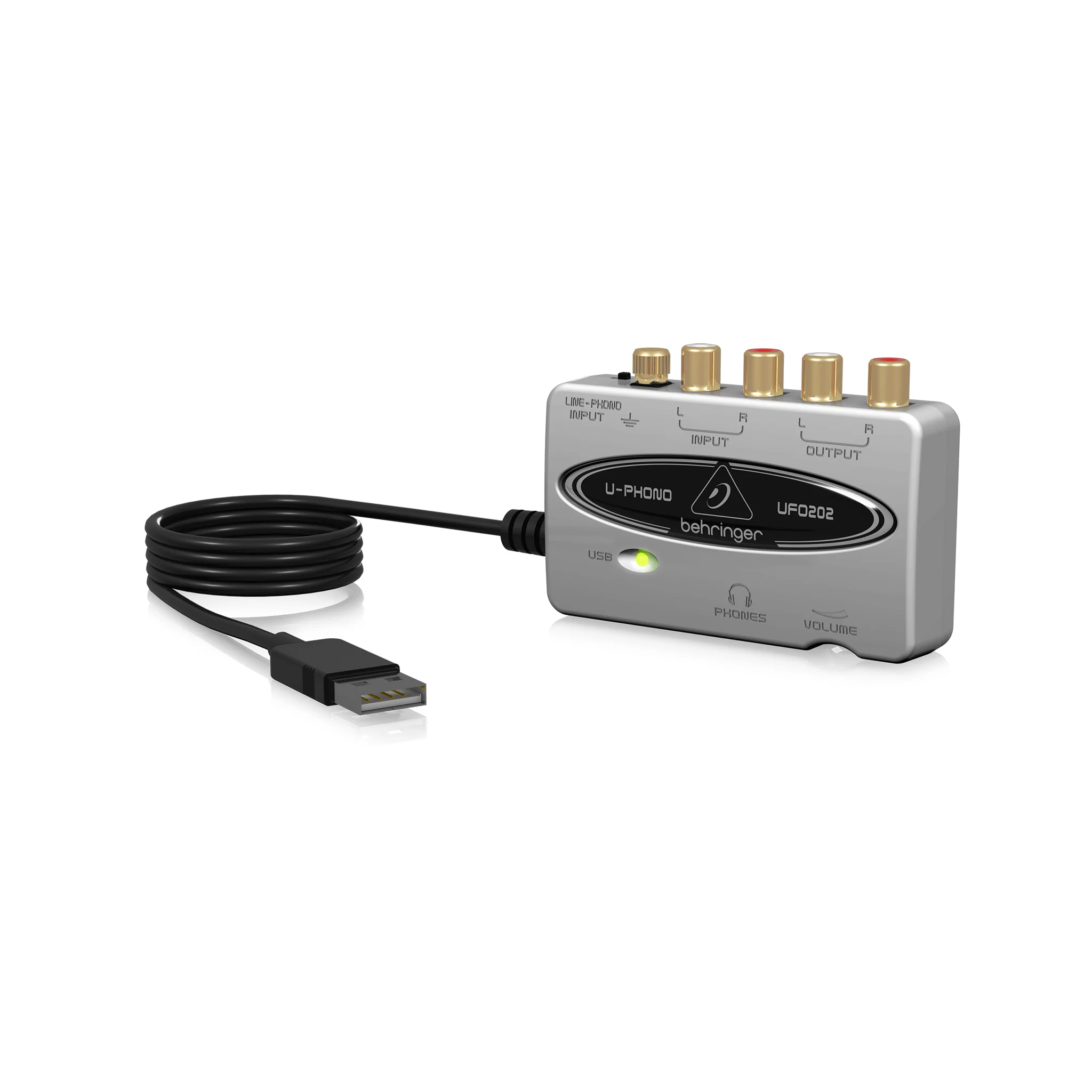 Behringer U-Phono UFO202 USB Audio Interface w/ Phono Preamp - Image 3
