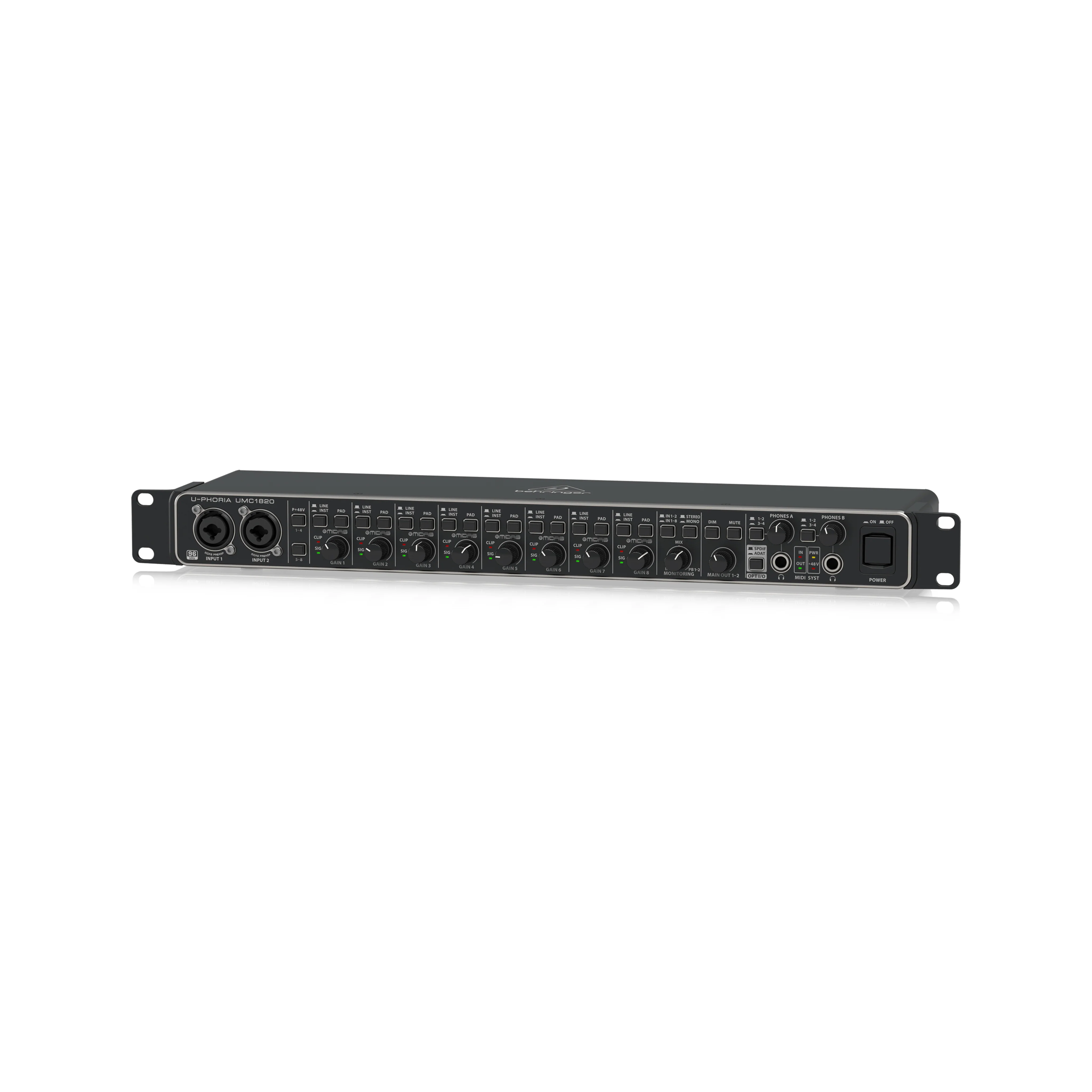 Behringer U-Phoria UMC1820 USB Audio Interface - Image 2