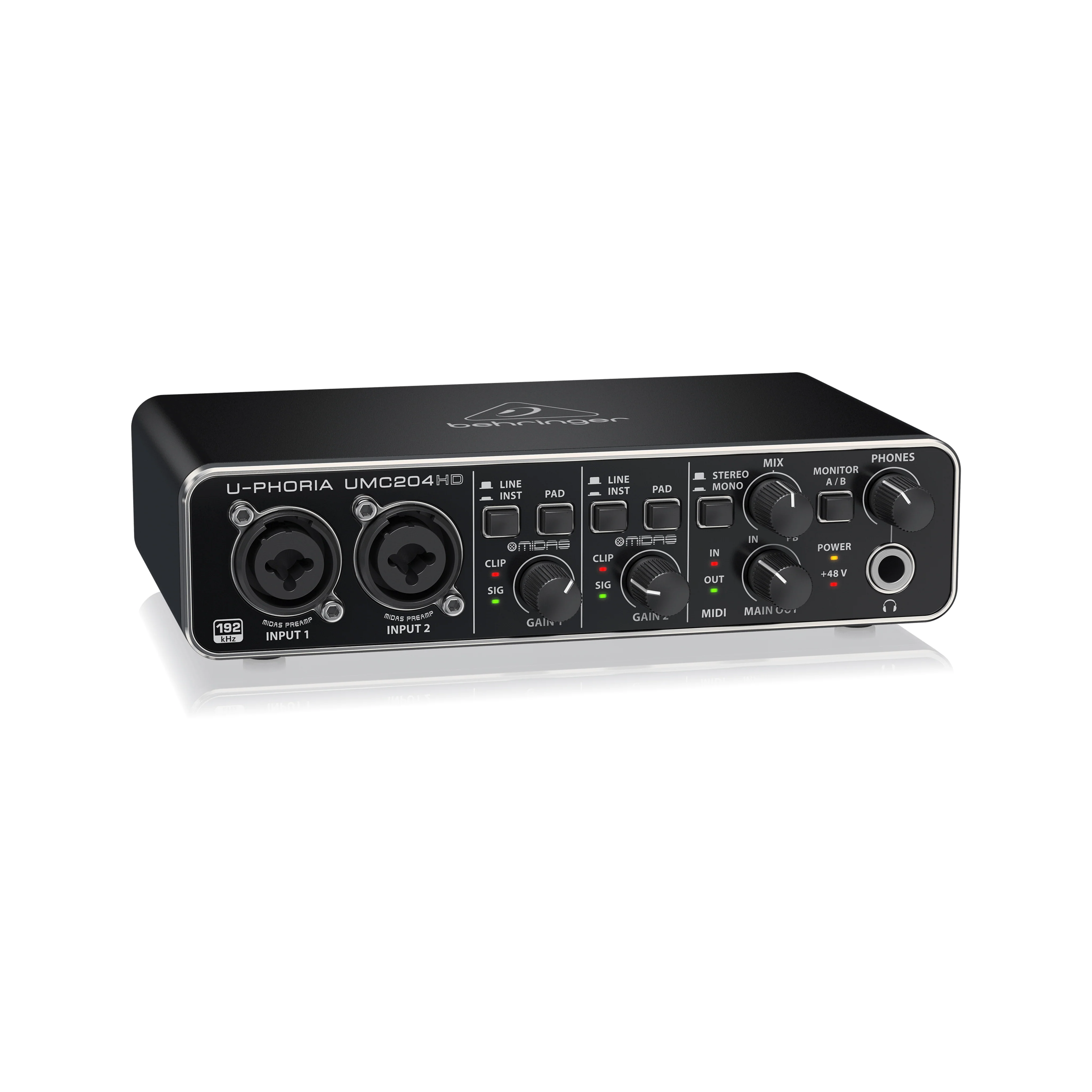 Behringer U-Phoria UMC204HD USB Audio Interface - Image 3