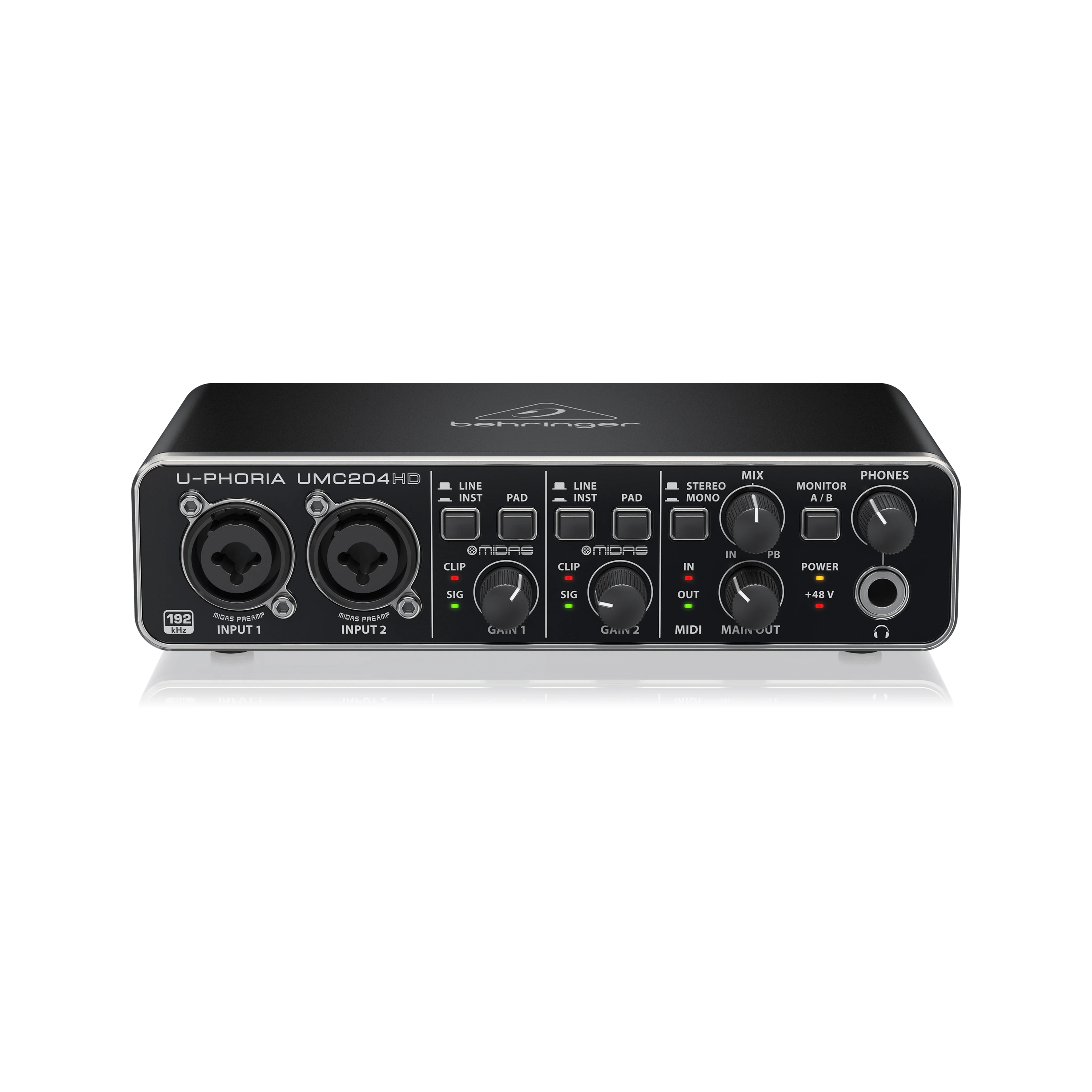 Behringer U-Phoria UMC204HD USB Audio Interface - Image 4