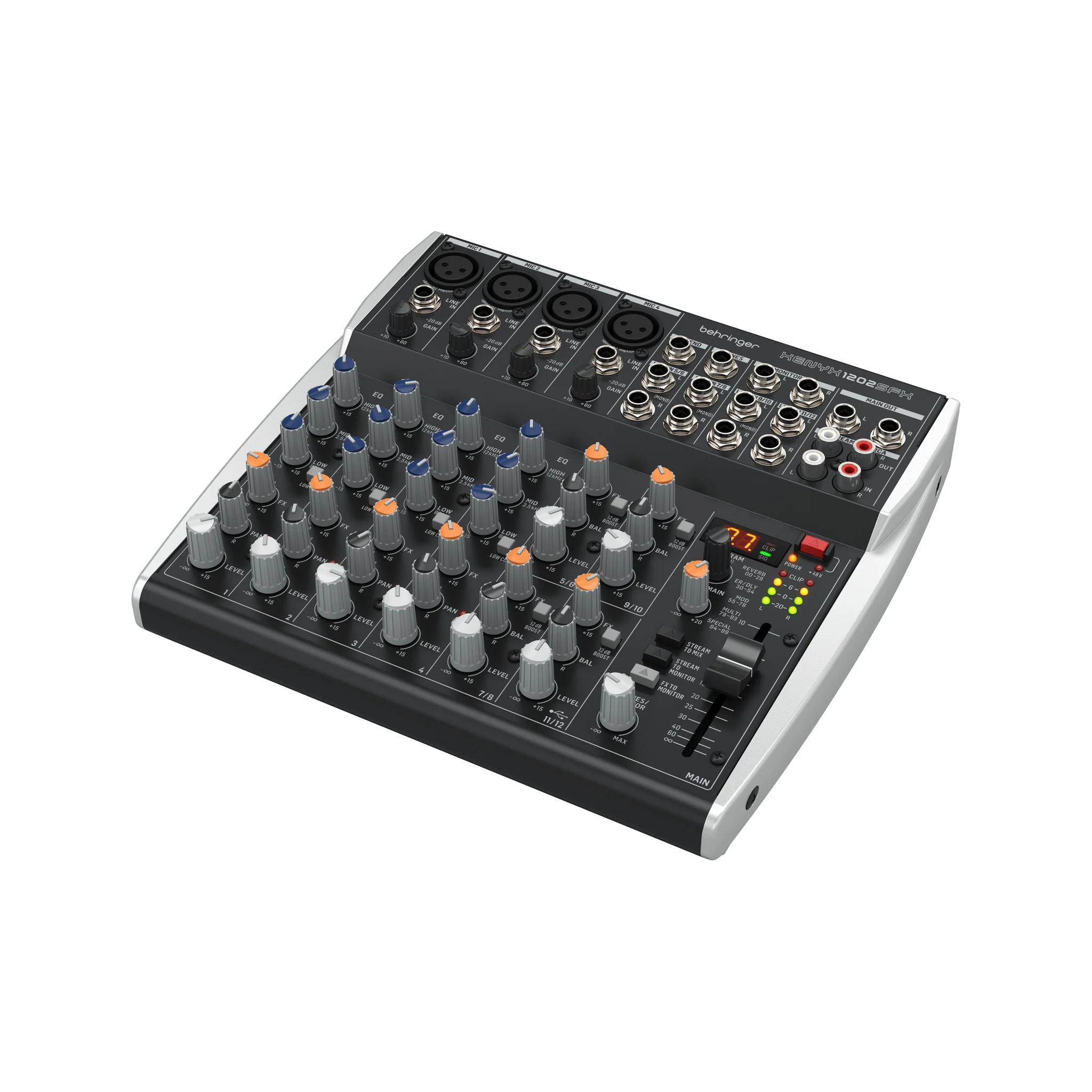 Behringer Xenyx 1202 SFX 12-Channel Mixer w/ USB, EU Plug - Image 4