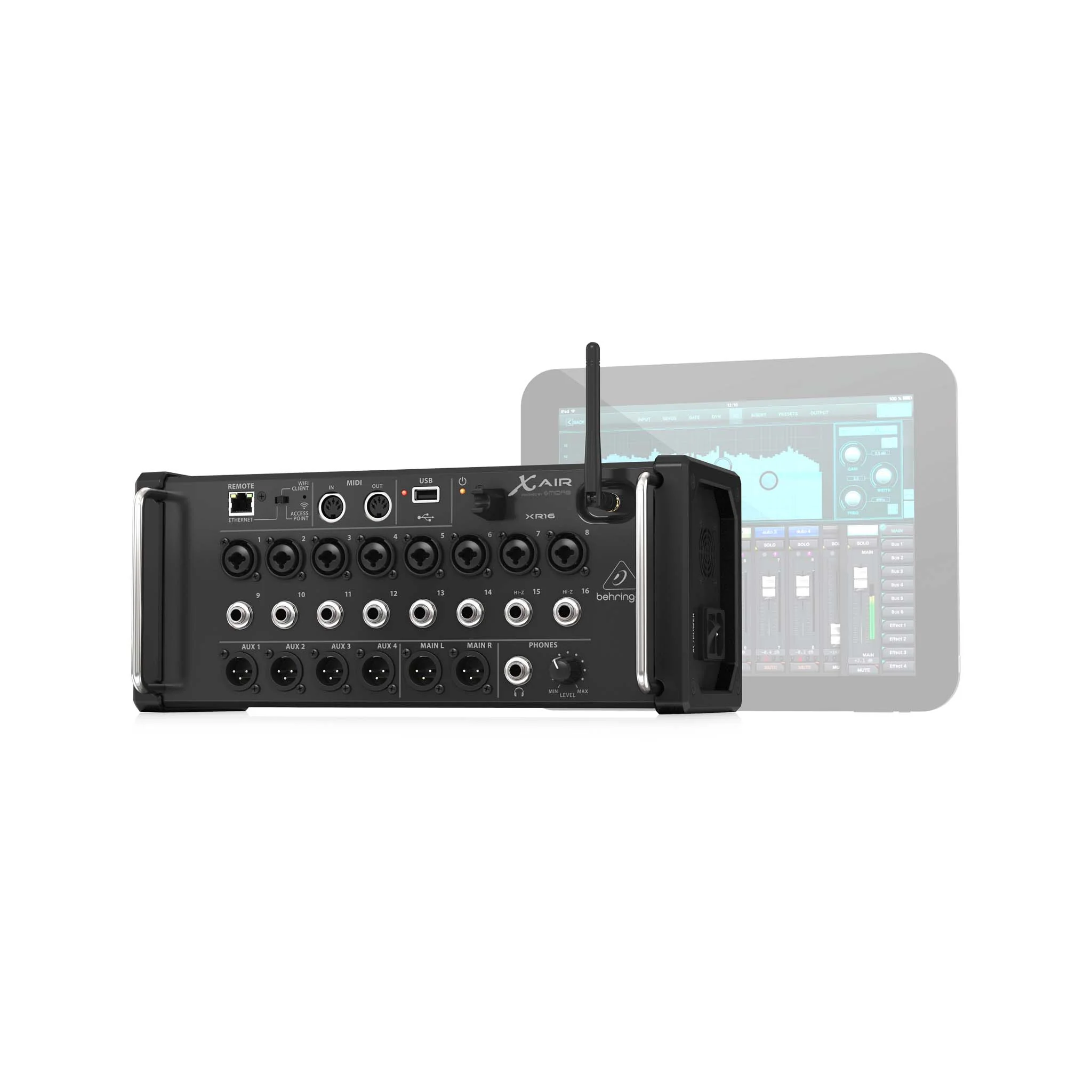 Behringer XR16 X Air 16-Channel Tablet-Controlled Digital Mixer - Image 7