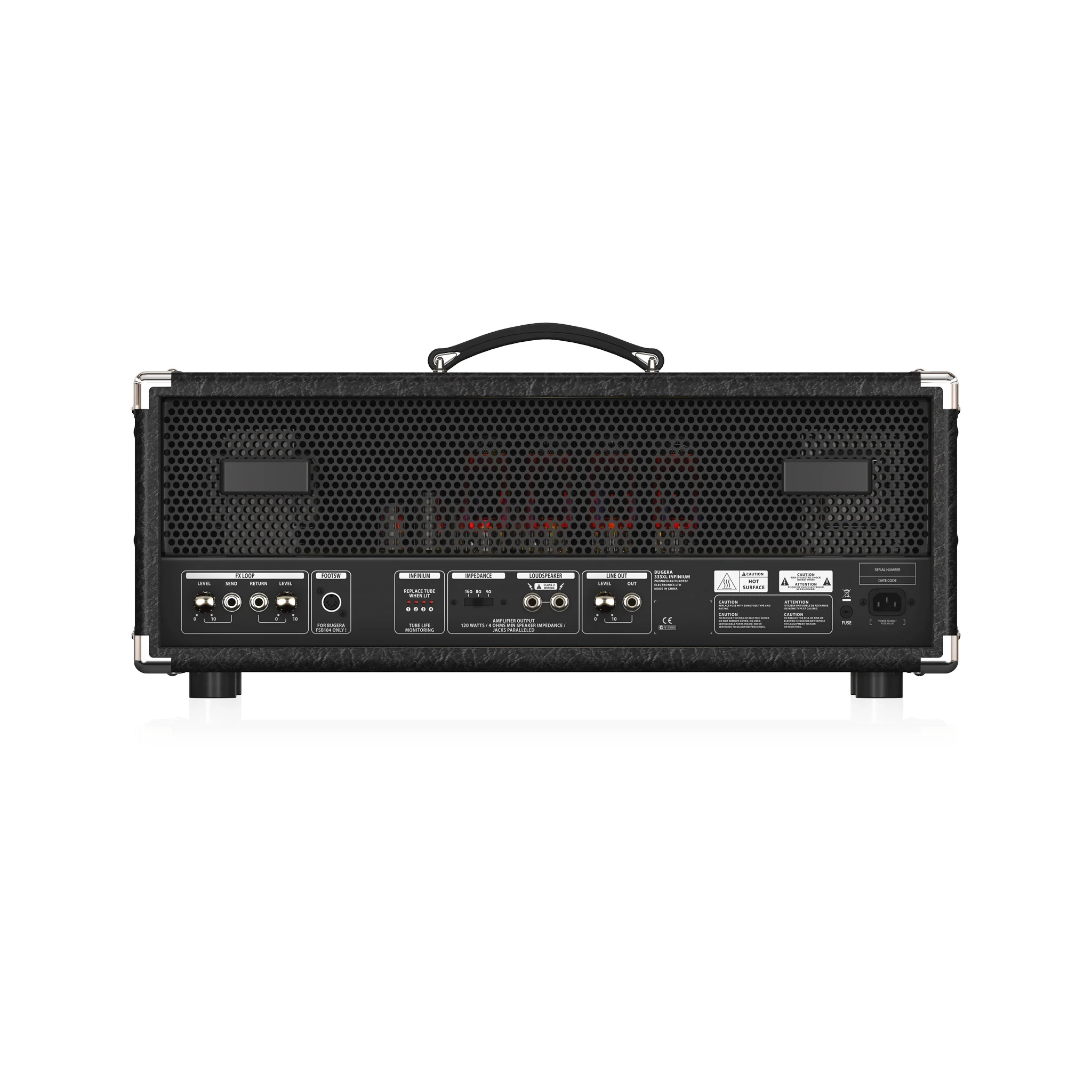 Bugera 333XL Infinium 120W 3-Channel Tube Guitar Head - Image 4