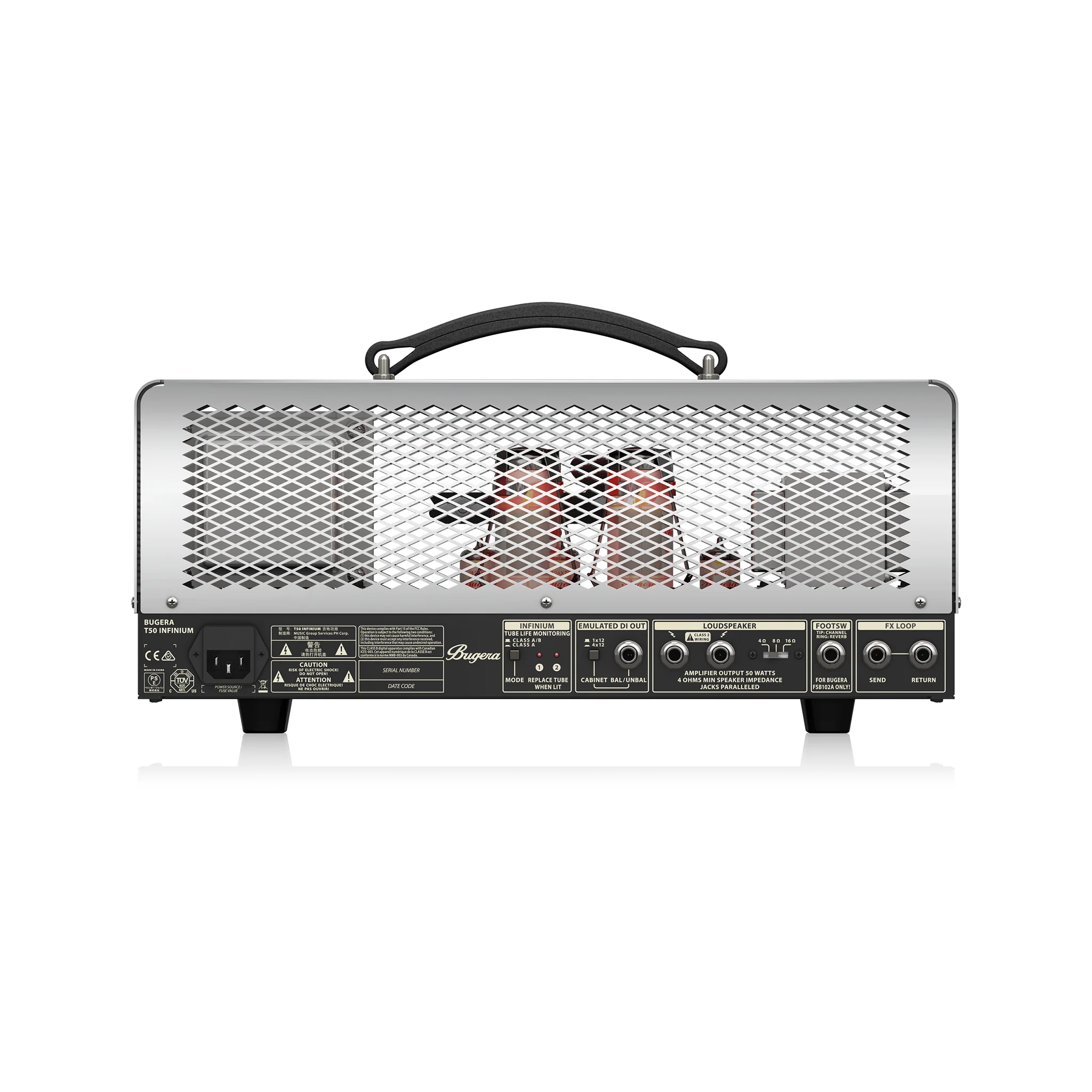 Bugera T50 Infinium 50W Tube Guitar Amplifier Head - Image 4
