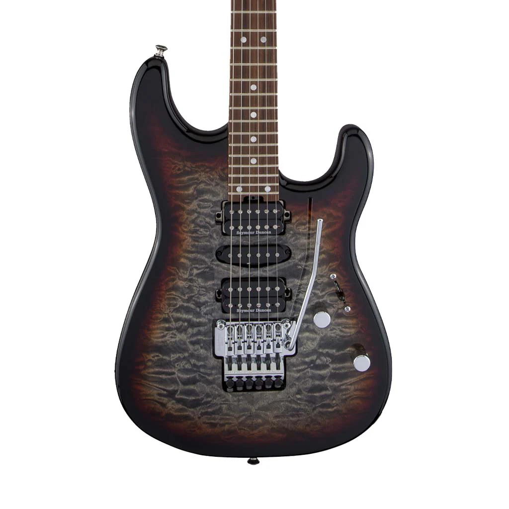 Charvel MJ SD1 24 HSH Electric Guitar w/Floyd Rose, PF FB, Midnight Glow - Image 3
