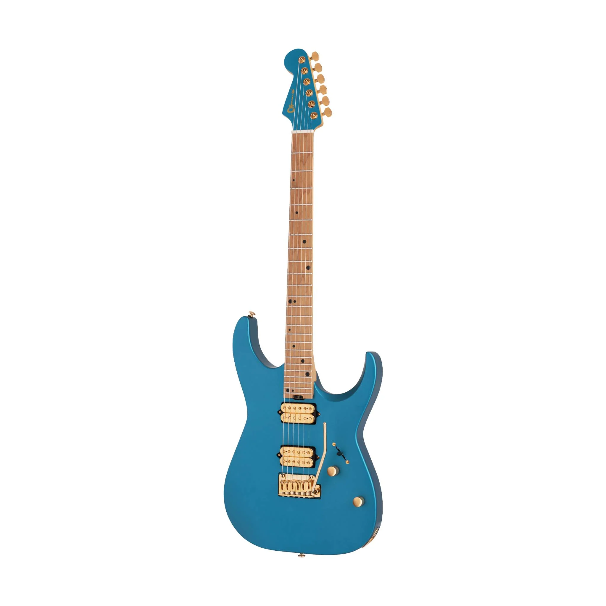 Charvel Pro-Mod Angel Vivaldi Signature DK24-6 Nova, Caramelized Maple FB, Lucerne Aqua Firemist - Image 3