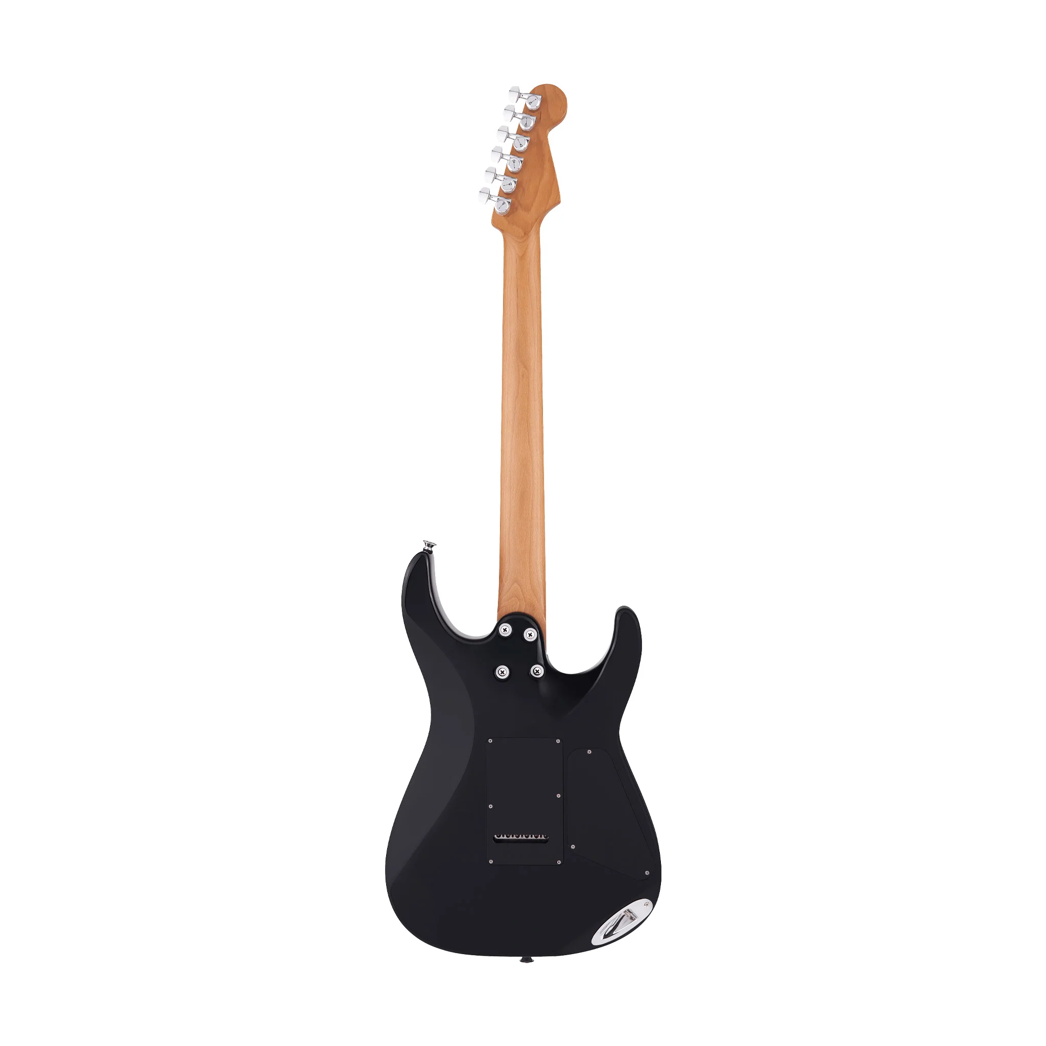 Charvel Pro-Mod DK24 HH 2PT CM Left-Handed Electric Guitar, Caramelized FB, Gloss Black - Image 2