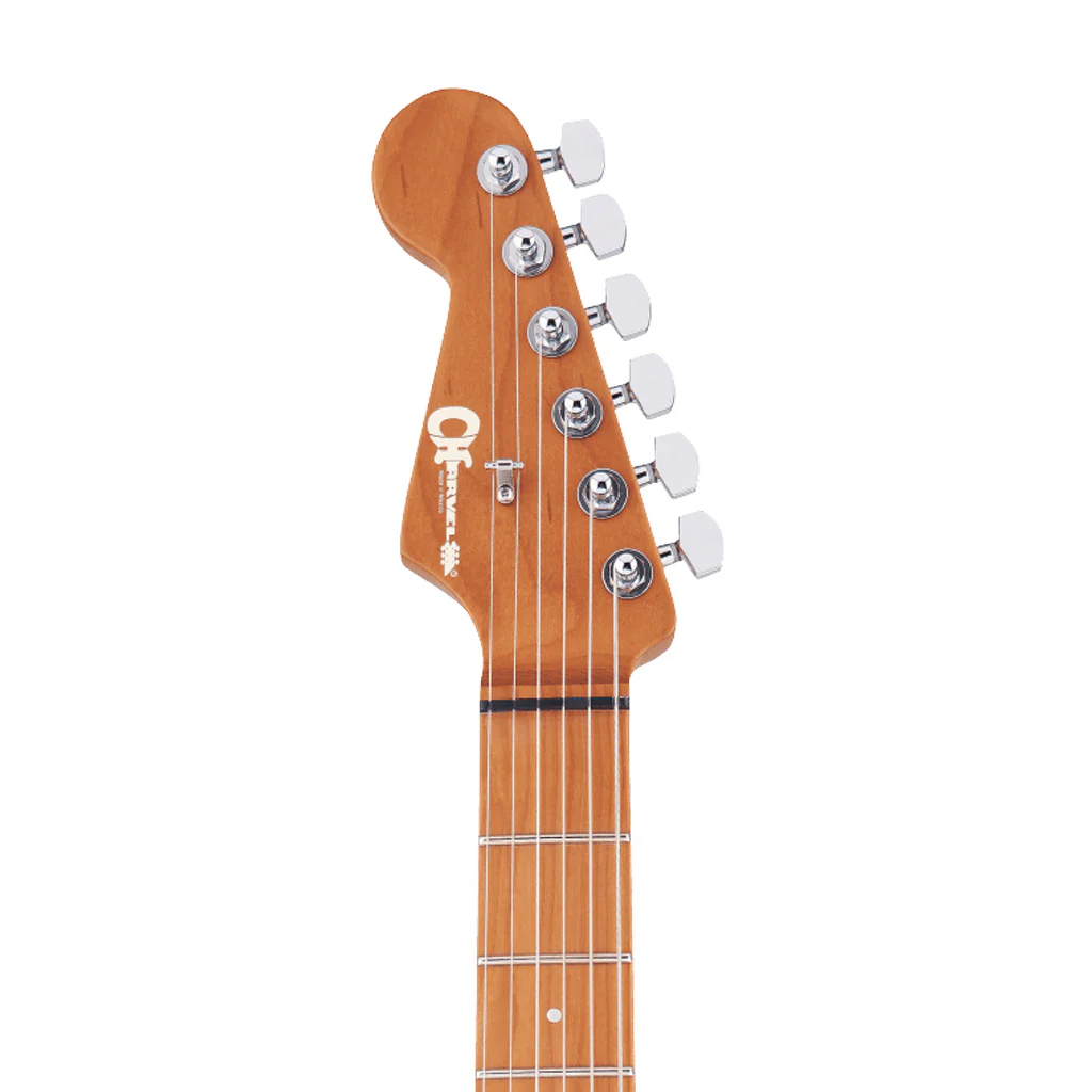 Charvel Pro-Mod DK24 HH 2PT CM Left-Handed Electric Guitar, Caramelized FB, Gloss Black - Image 7