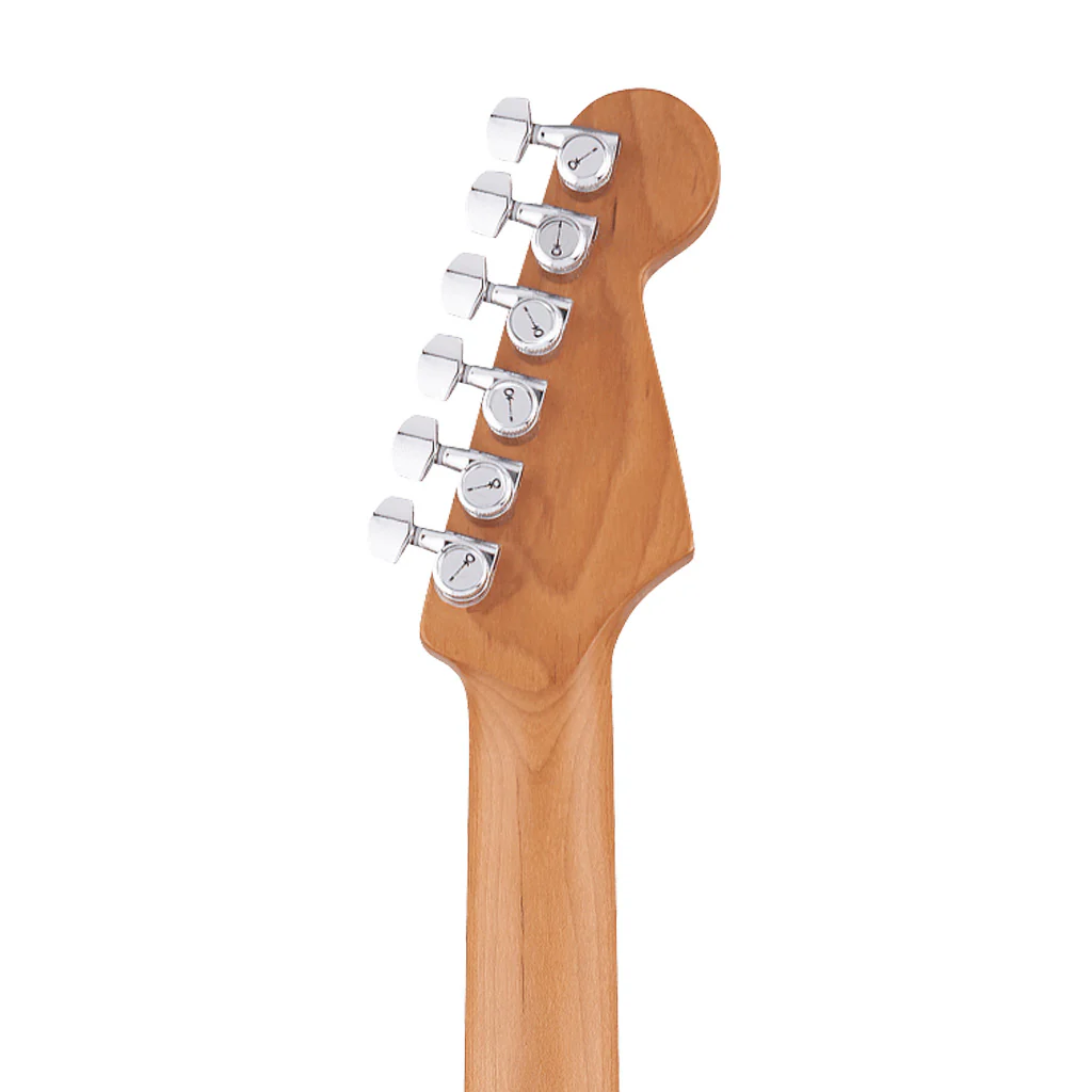 Charvel Pro-Mod DK24 HH 2PT CM Left-Handed Electric Guitar, Caramelized FB, Gloss Black - Image 8