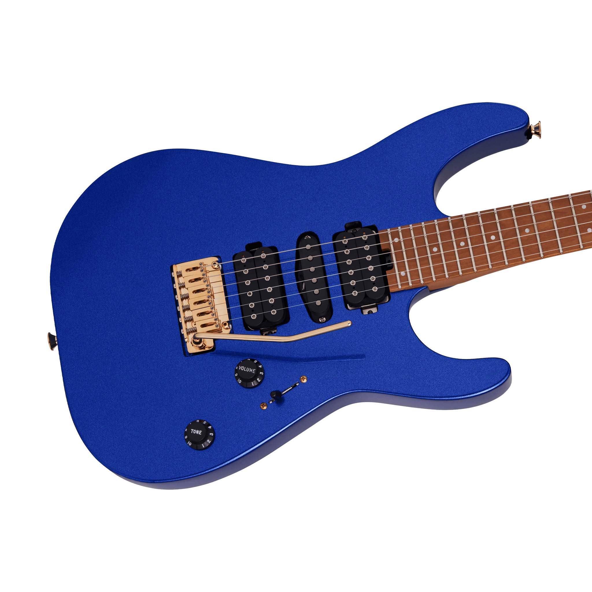 Charvel Pro-Mod DK24 HSH Electric Guitar, Caramelized Maple FB, Mystic Blue - Image 6
