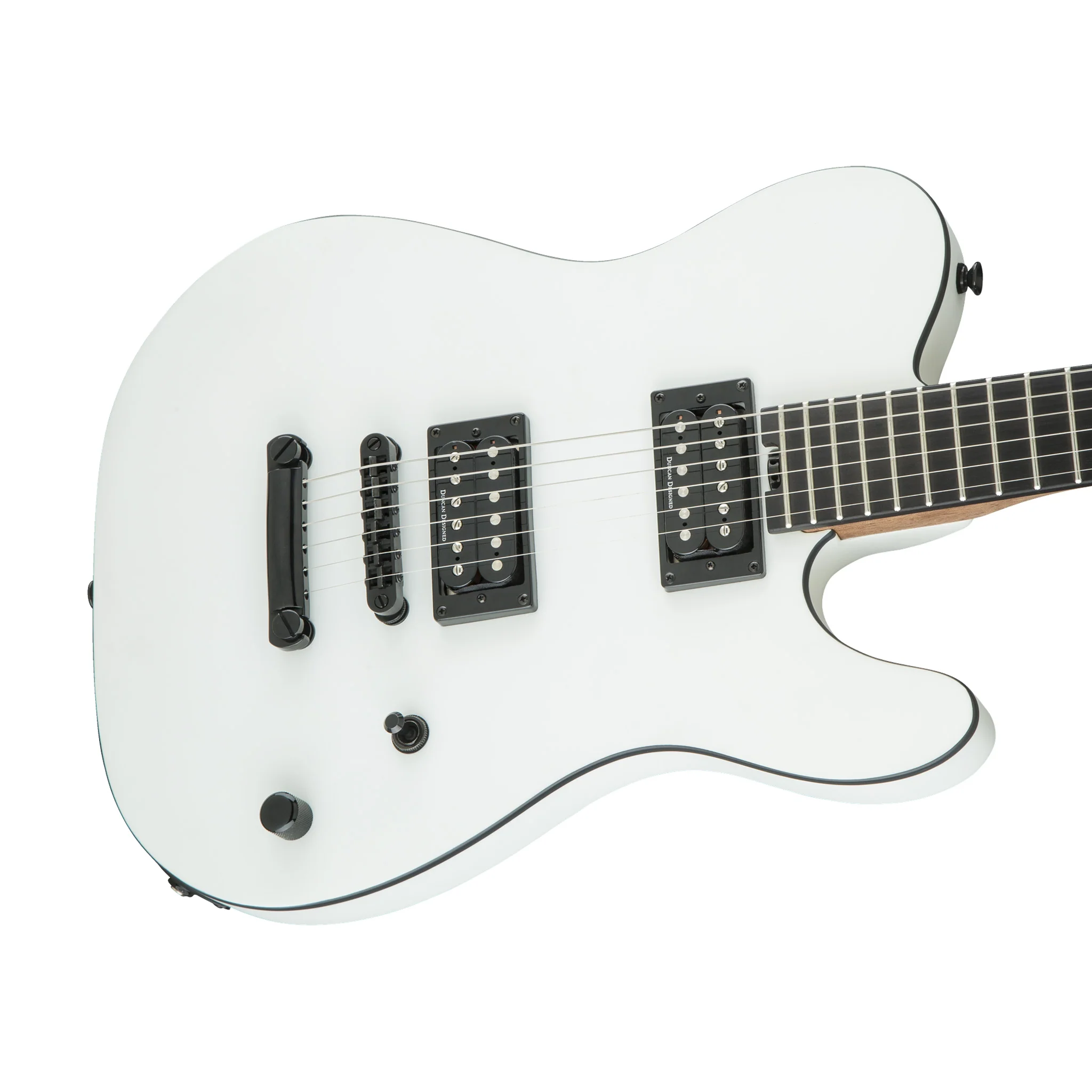 Charvel Pro Mod Joe Duplantier Signature San Dimas Style 2 HH Electric Guitar, Satin White - Image 6