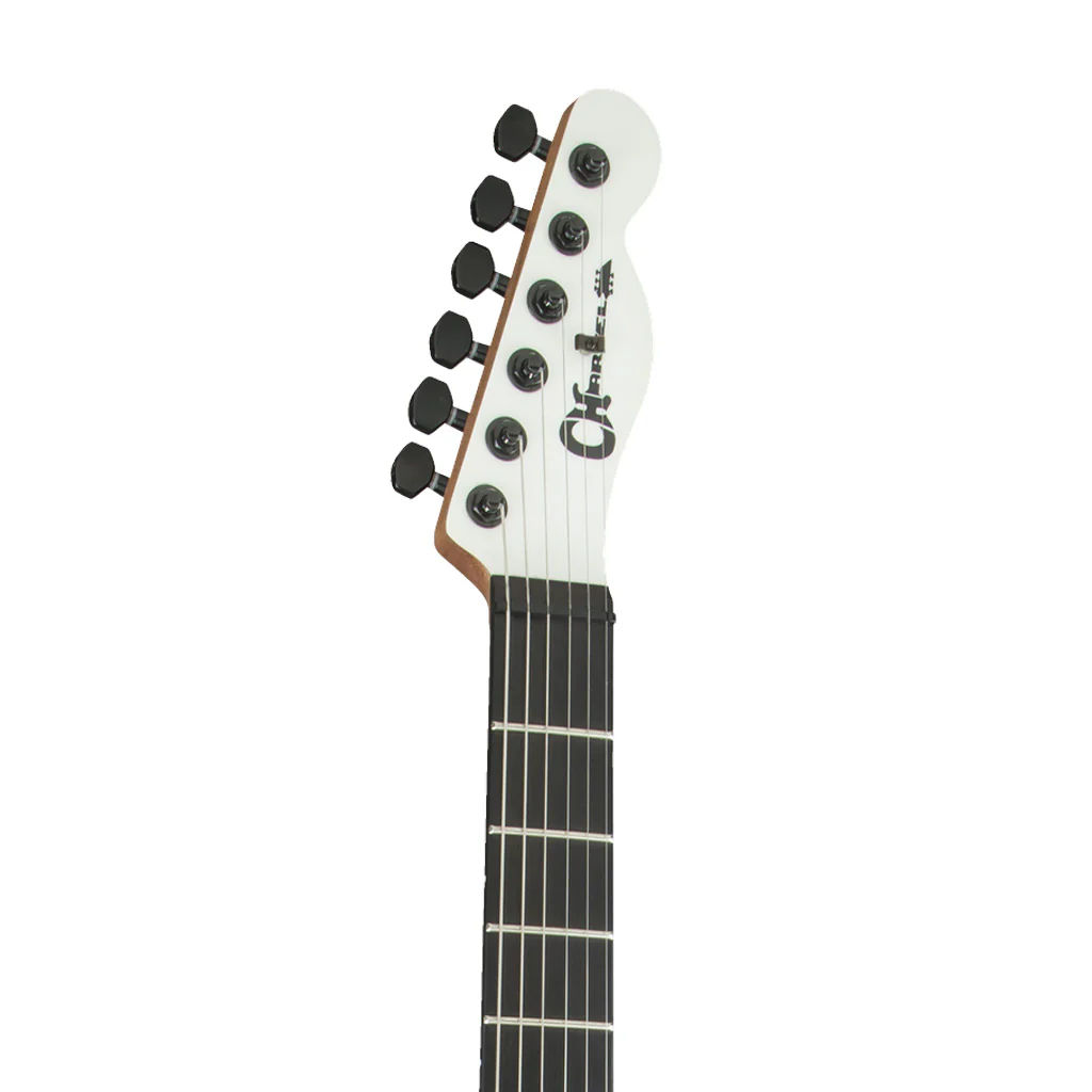 Charvel Pro Mod Joe Duplantier Signature San Dimas Style 2 HH Electric Guitar, Satin White - Image 7