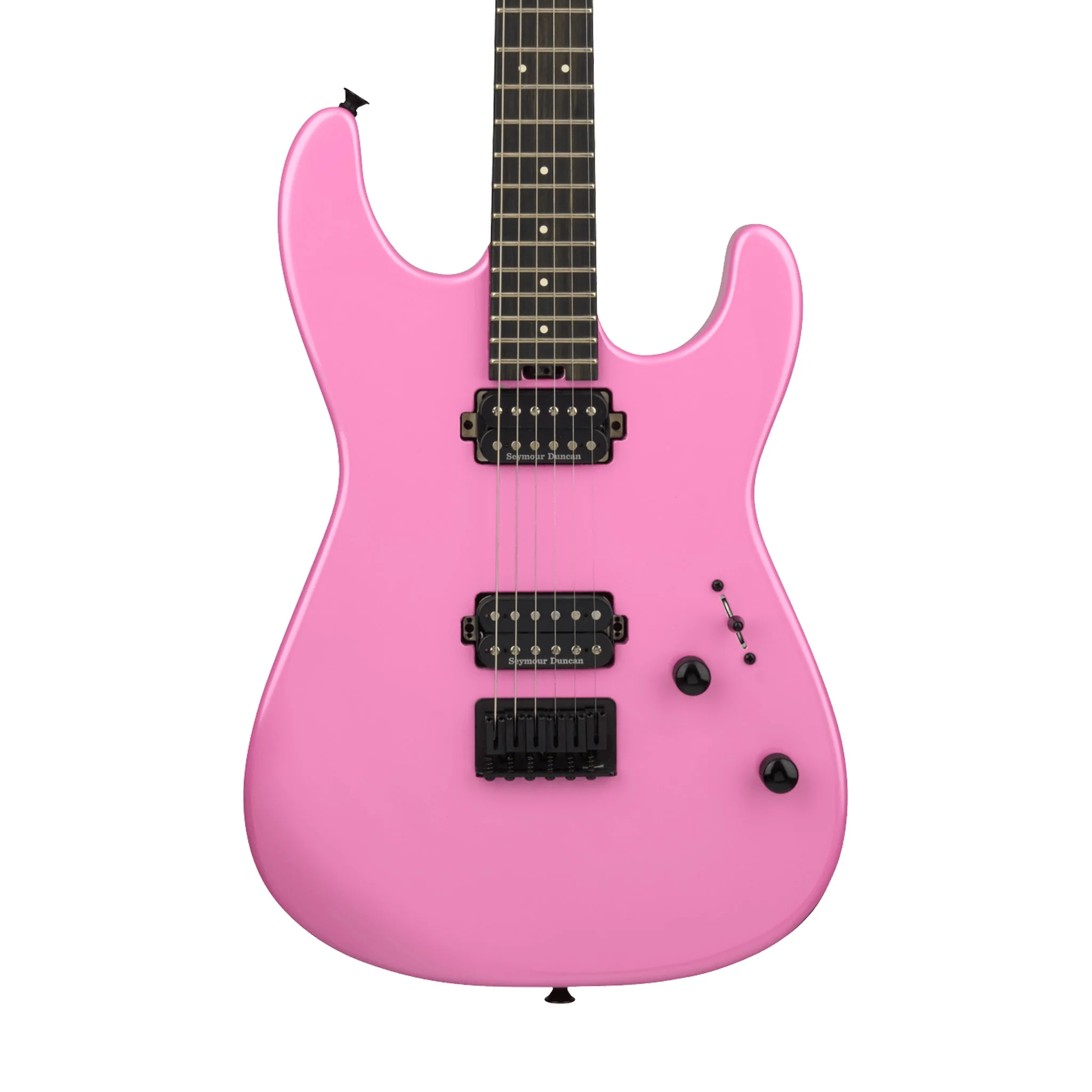 Charvel Pro Mod Plus San Dimas SD1 HH HT Electric Guitar, Ebony FB, Platinum Pink - Image 3