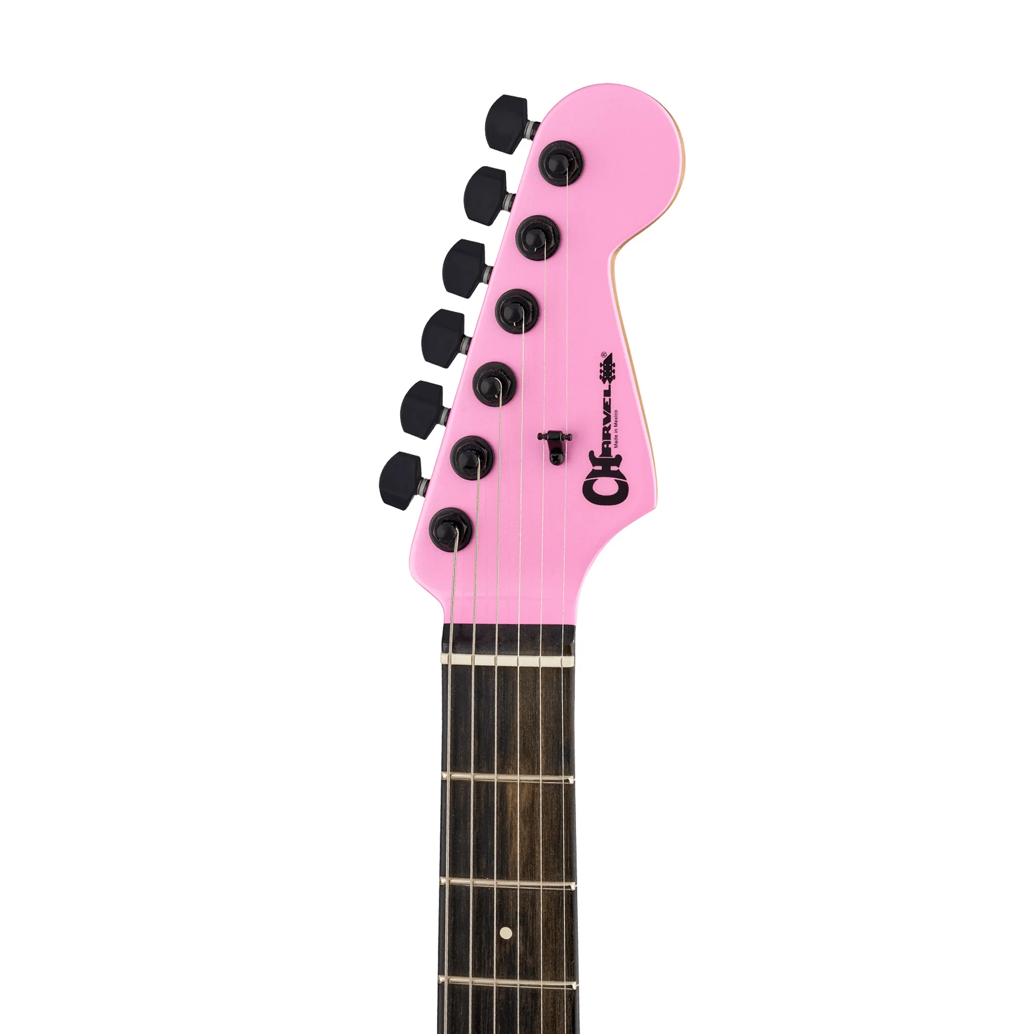 Charvel Pro Mod Plus San Dimas SD1 HH HT Electric Guitar, Ebony FB, Platinum Pink - Image 6