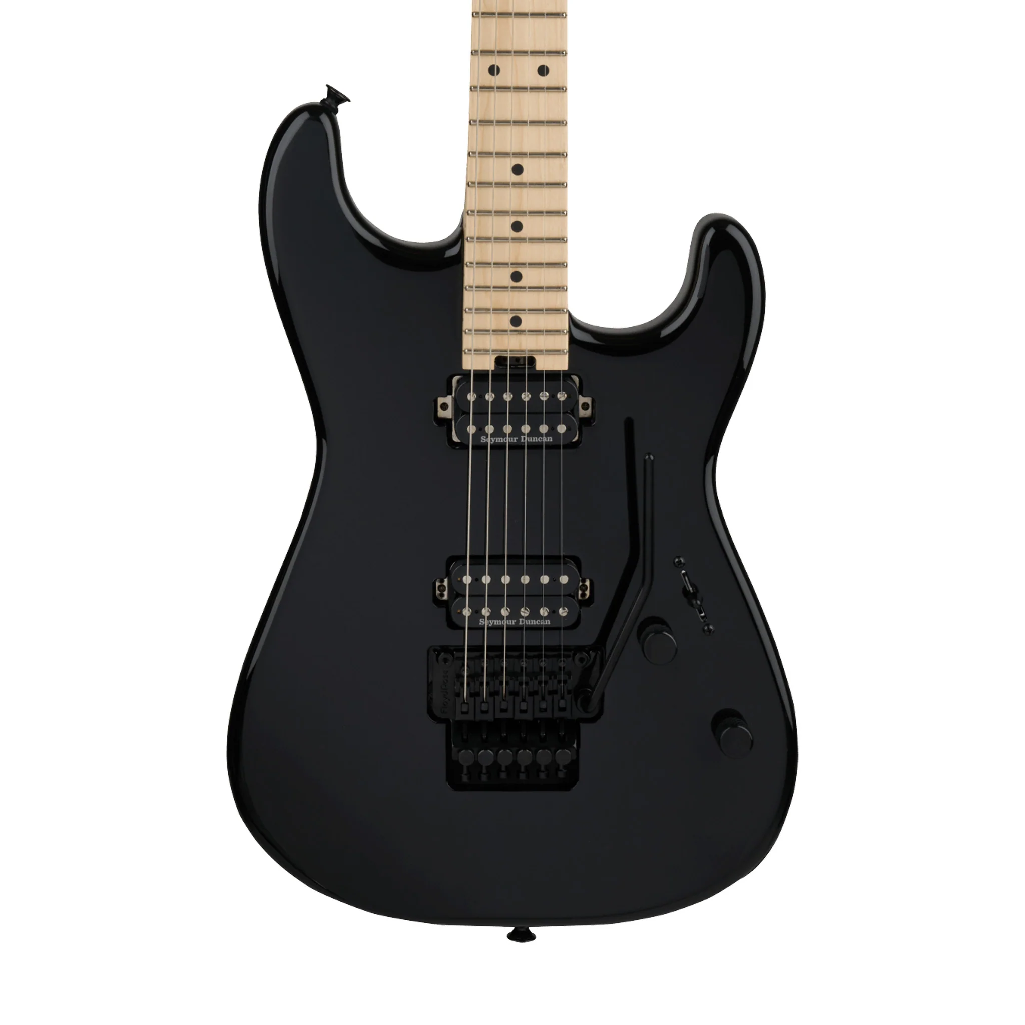 Charvel Pro Mod Plus San Dimas SD1 SRS HH FR Electric Guitar, Maple FB, Gloss Black - Image 3