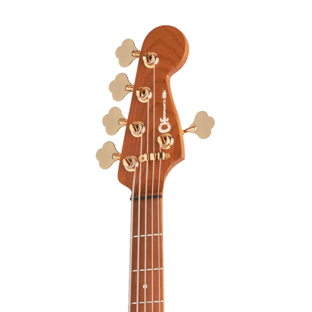 Charvel Pro-Mod San Dimas Bass JJ V Bass Guitar, Maple FB, Candy Apple Red - Image 6