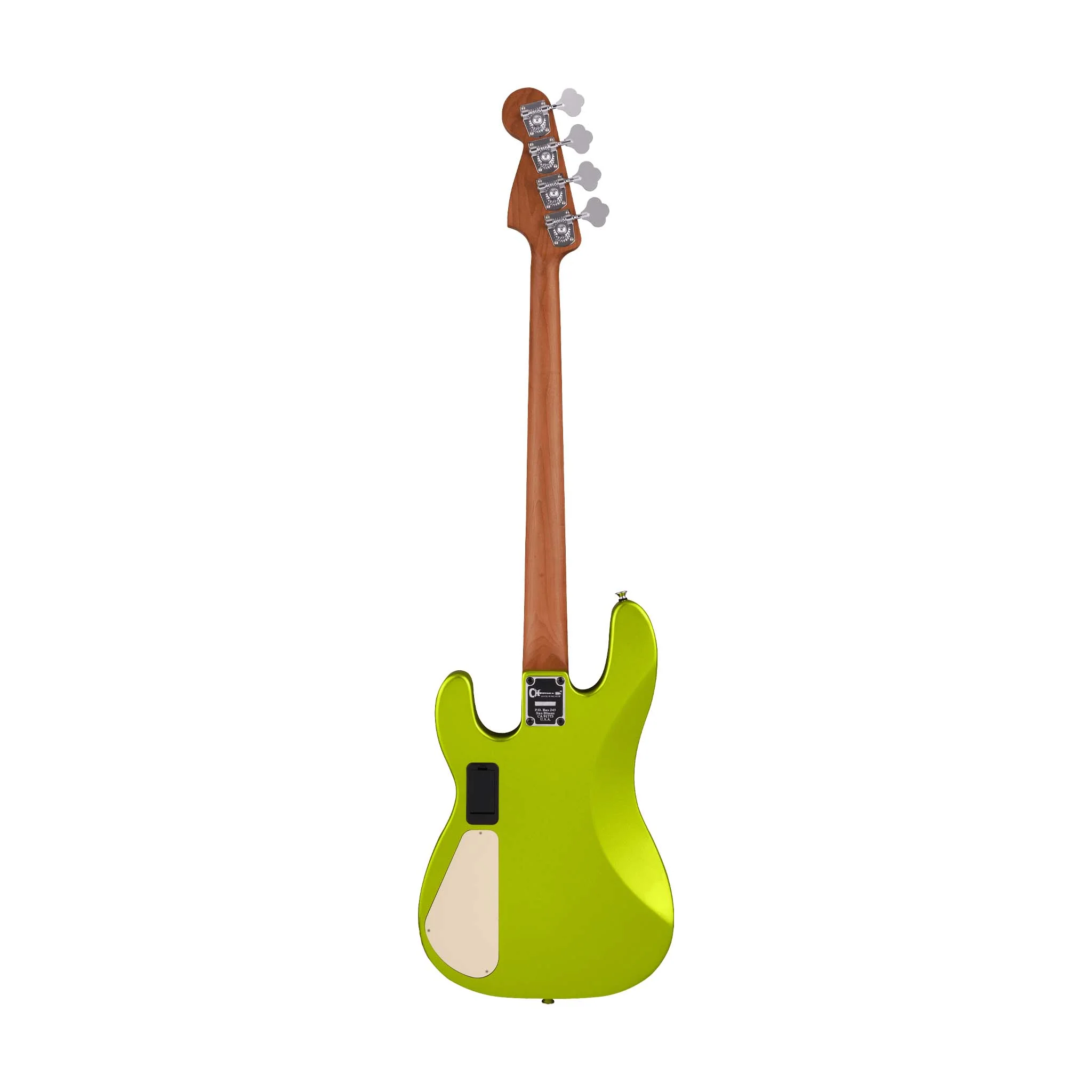 Charvel Pro-Mod San Dimas Bass PJ IV Bass Guitar, Maple FB, Lime Green Metallic - Image 2