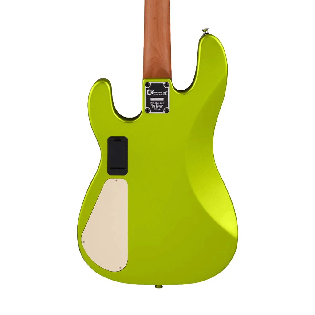 Charvel Pro-Mod San Dimas Bass PJ IV Bass Guitar, Maple FB, Lime Green Metallic - Image 5