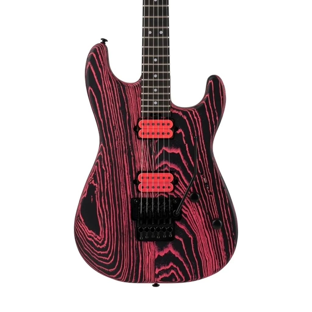 Charvel Pro Mod San Dimas Style 1 HH FR E Ash Electric Guitar, Ebony FB, Neon Pink - Image 5