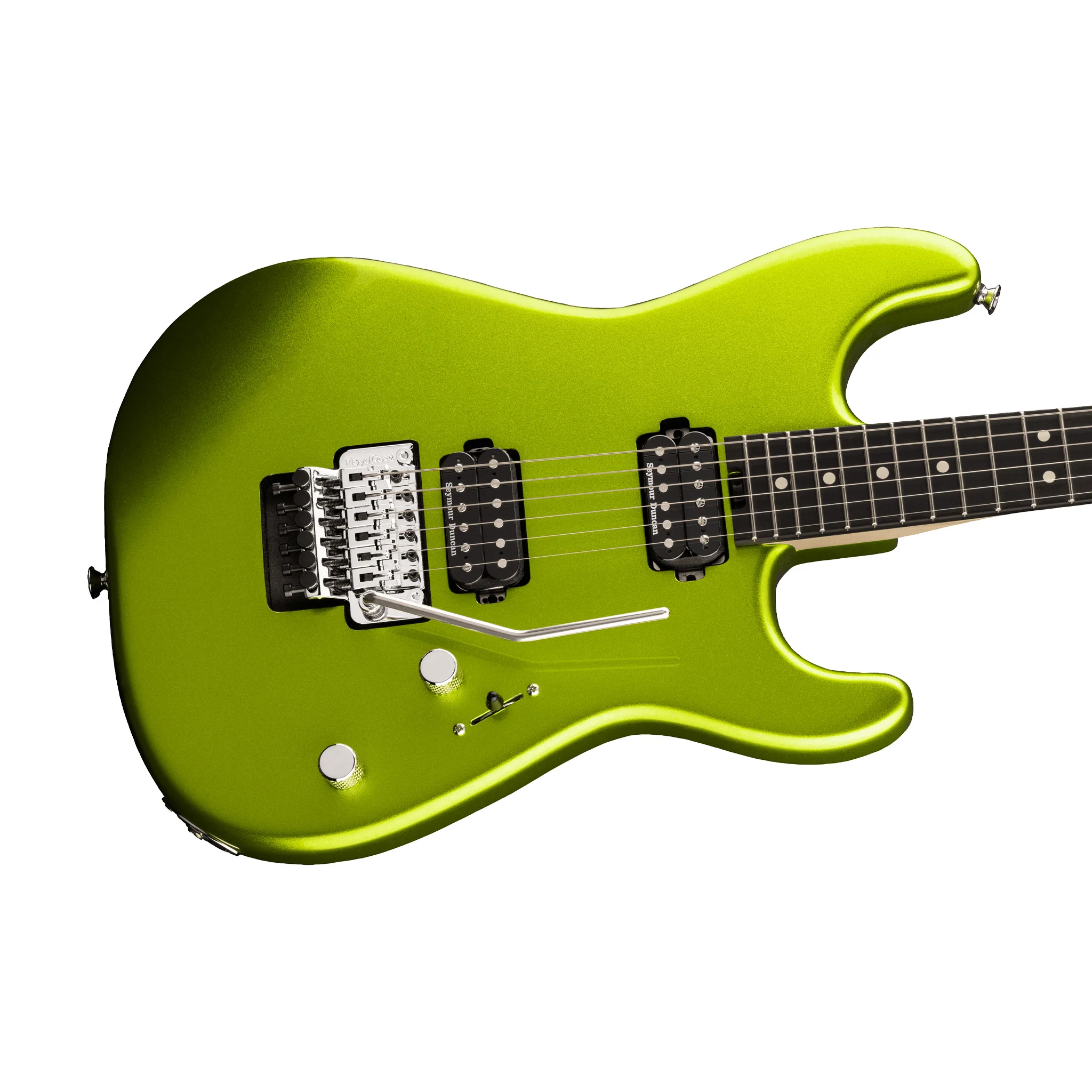 Charvel Pro-Mod San Dimas Style 1 HH FR EBY Electric Guitar, Lime Green Metallic - Image 5