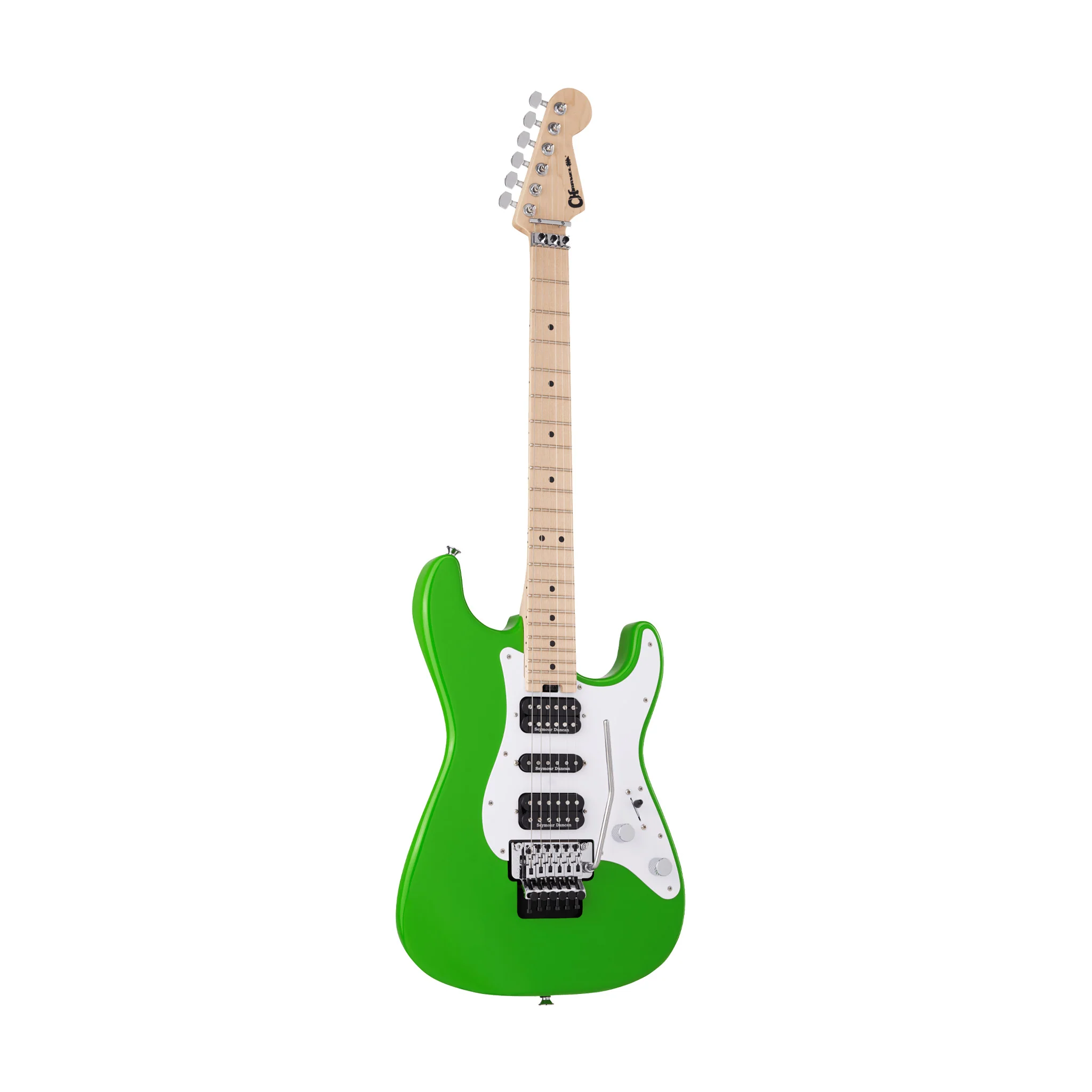 Charvel Pro Mod So-Cal Style 1 HSH Electric Guitar w/Floyd Rose, Maple FB, Slime Green - Image 3