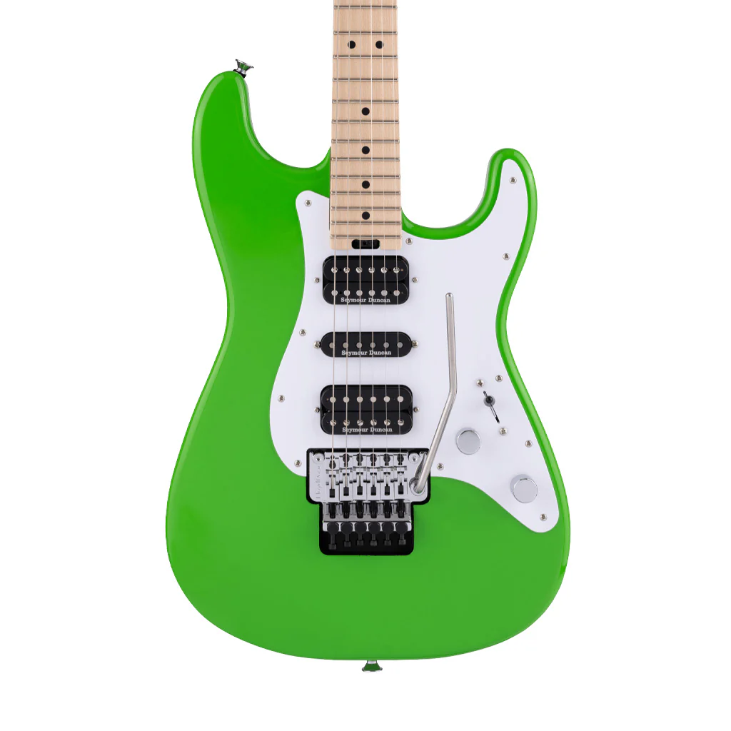 Charvel Pro Mod So-Cal Style 1 HSH Electric Guitar w/Floyd Rose, Maple FB, Slime Green - Image 4