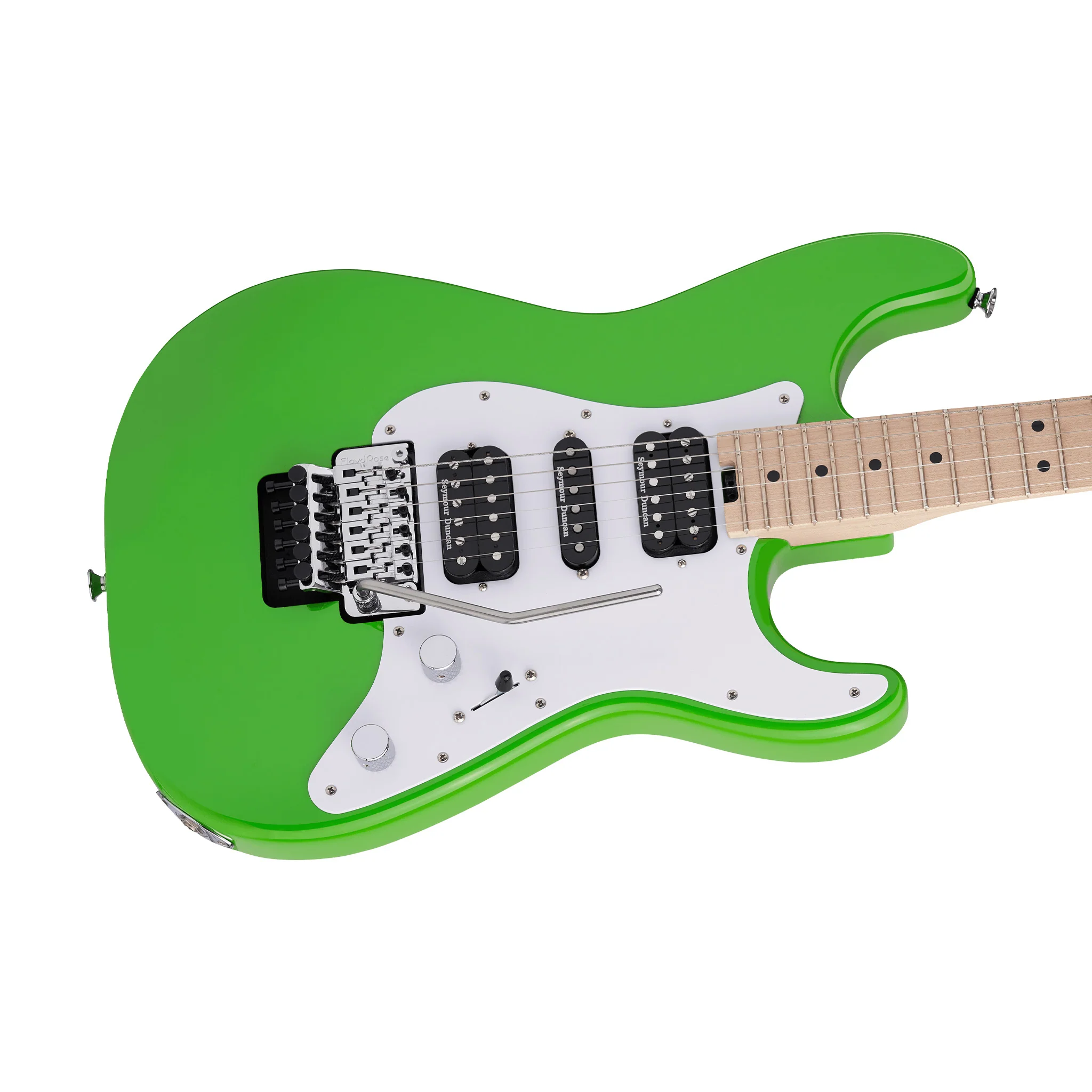 Charvel Pro Mod So-Cal Style 1 HSH Electric Guitar w/Floyd Rose, Maple FB, Slime Green - Image 6