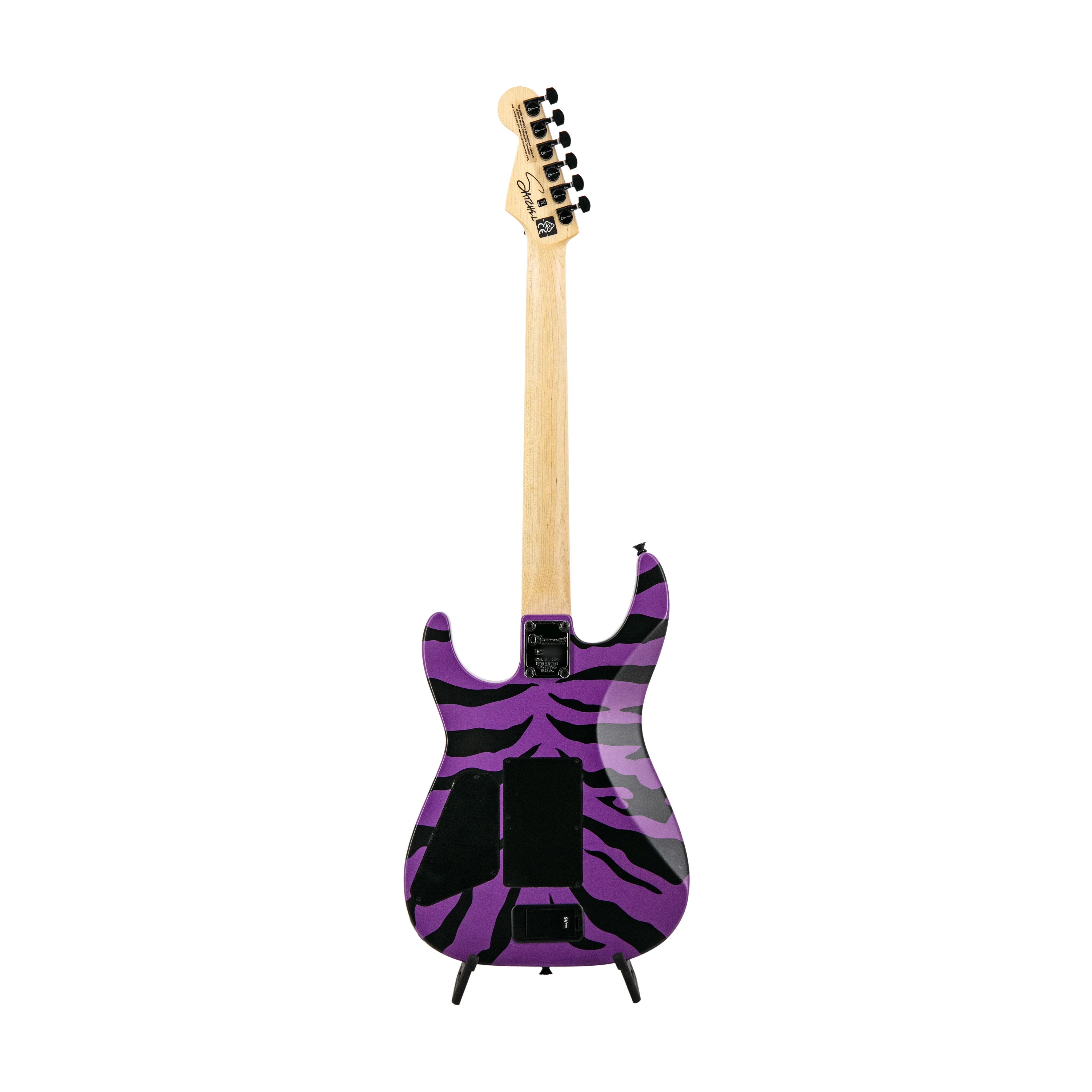 Charvel Satchel Signature Pro-Mod DK Electric Guitar, Maple Fretboard, Satin Purple Bengal, MC20XXXX - Image 3