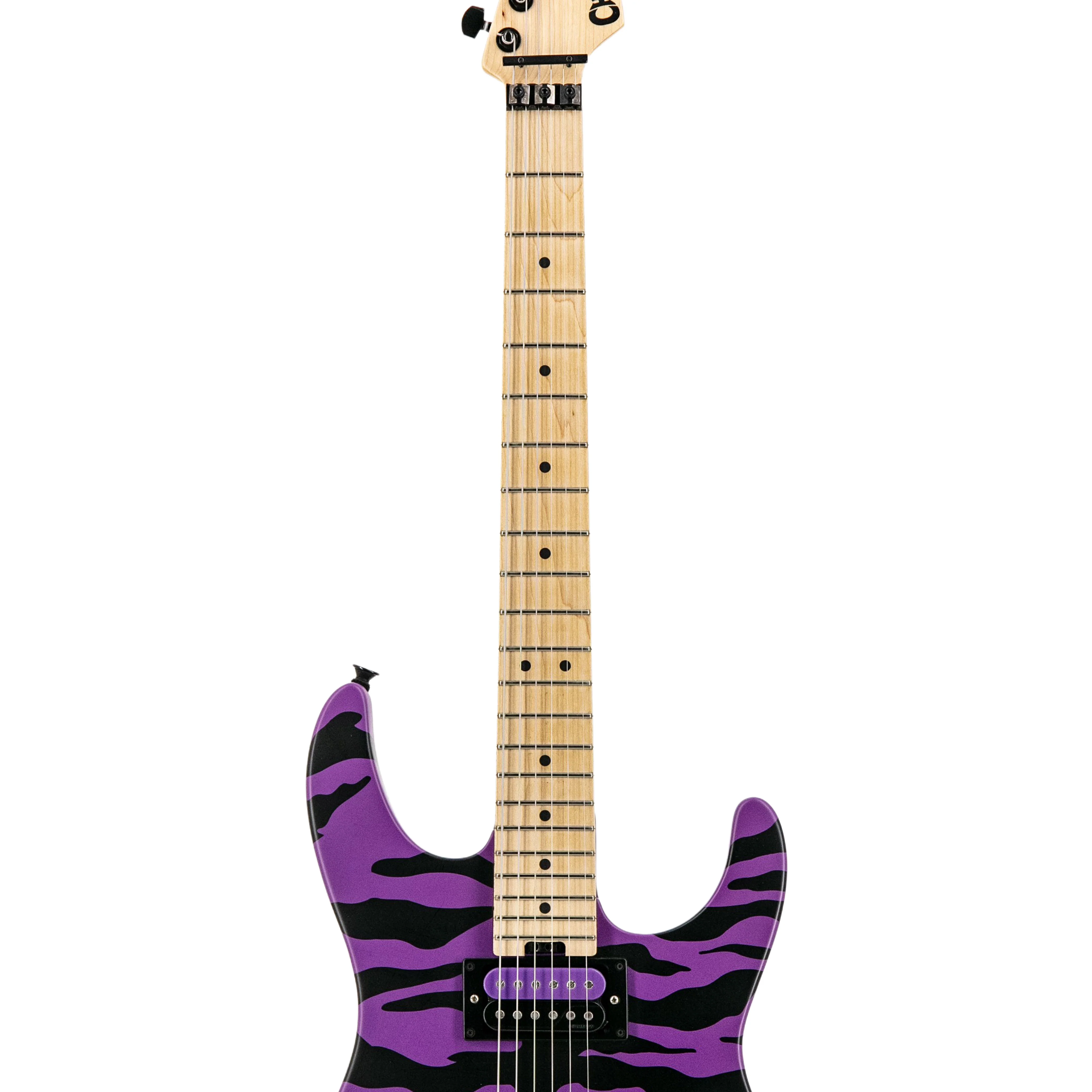 Charvel Satchel Signature Pro-Mod DK Electric Guitar, Maple Fretboard, Satin Purple Bengal, MC20XXXX - Image 6