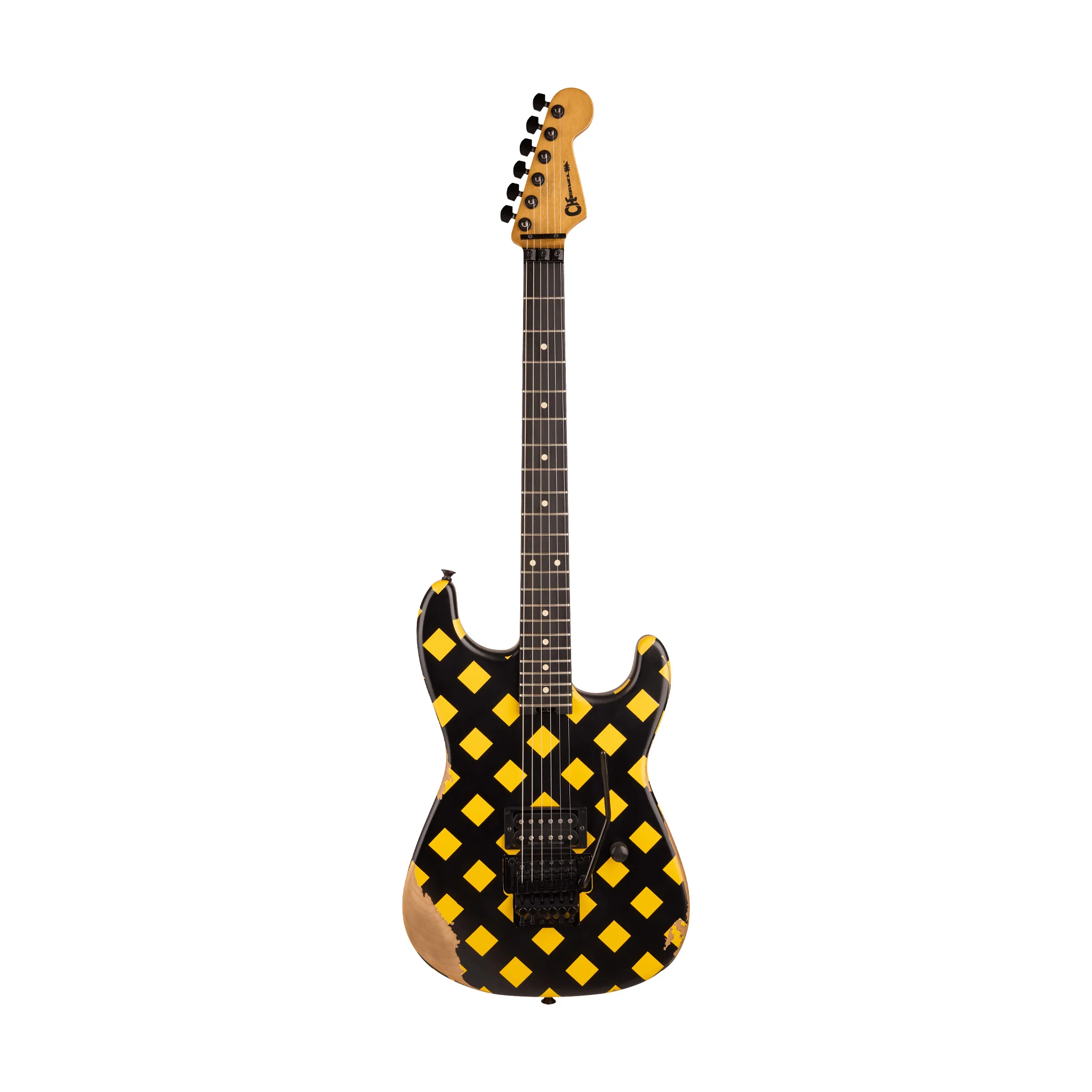Charvel Super-Stock SD1 H FR Electric Guitar, Ebony FB, Diamond Life