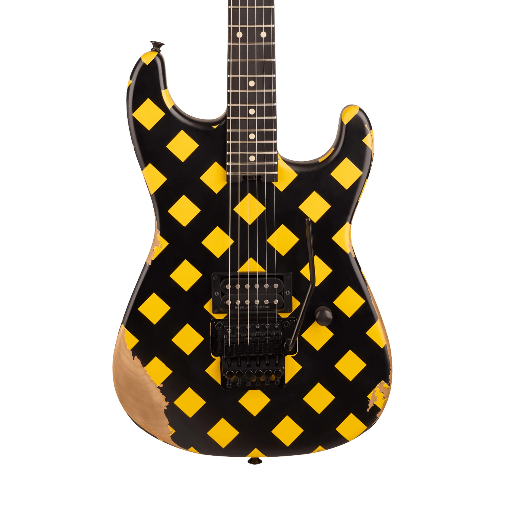 Charvel Super-Stock SD1 H FR Electric Guitar, Ebony FB, Diamond Life - Image 3