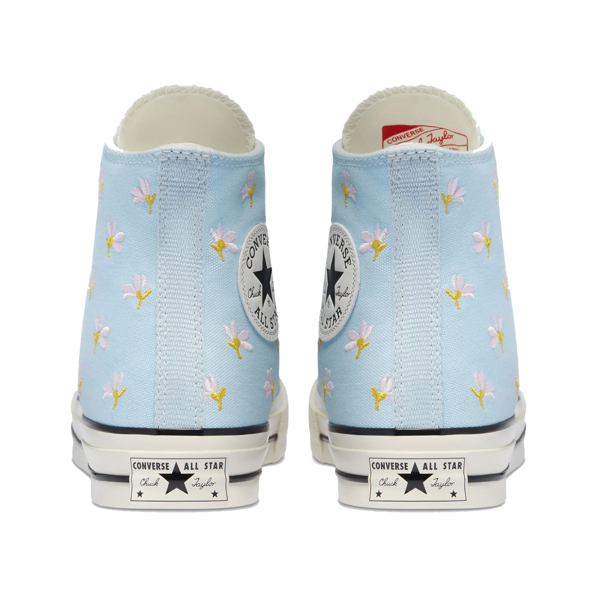 Converse Chuck 70 Floral Print Hi Sneaker, Chambray Blue/Egret/Black - Image 5