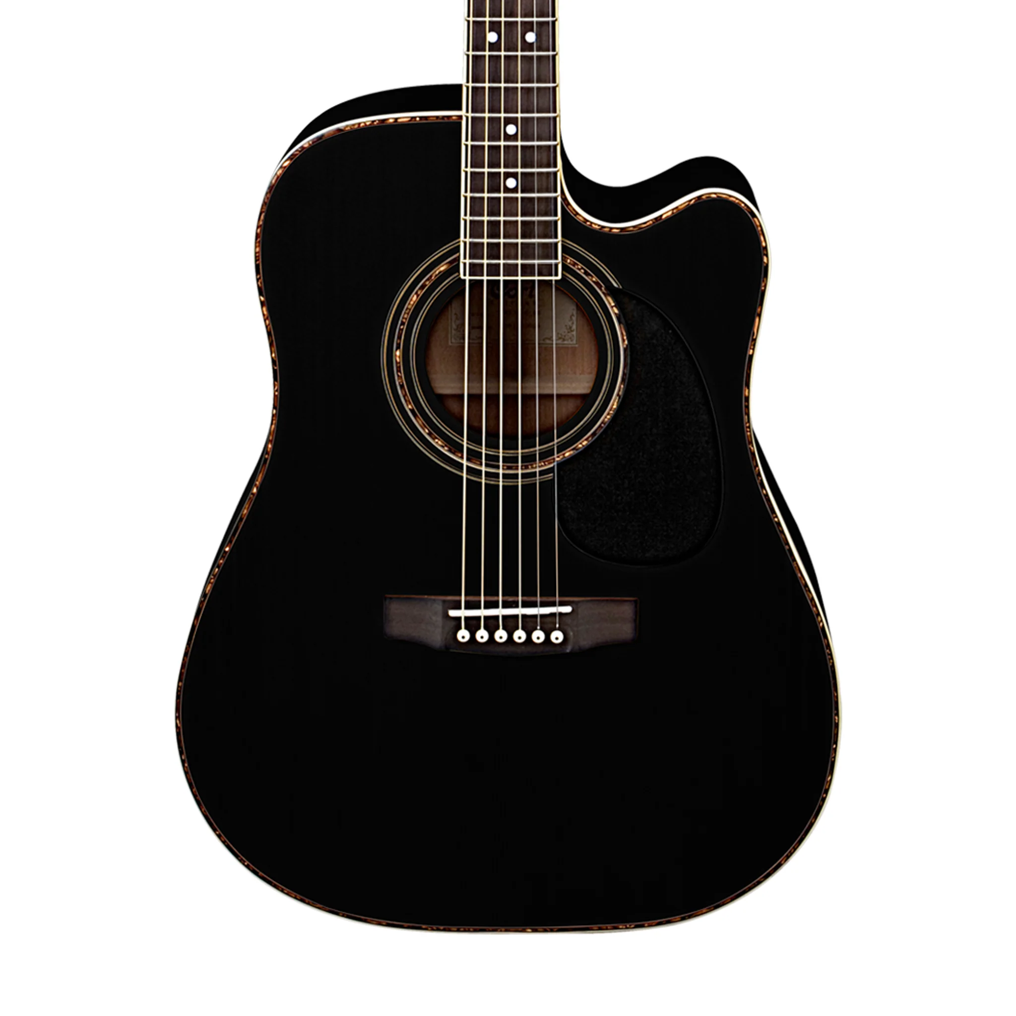 Cort AD880CE-BK Acoustic Guitar w/Bag, Black - Image 2