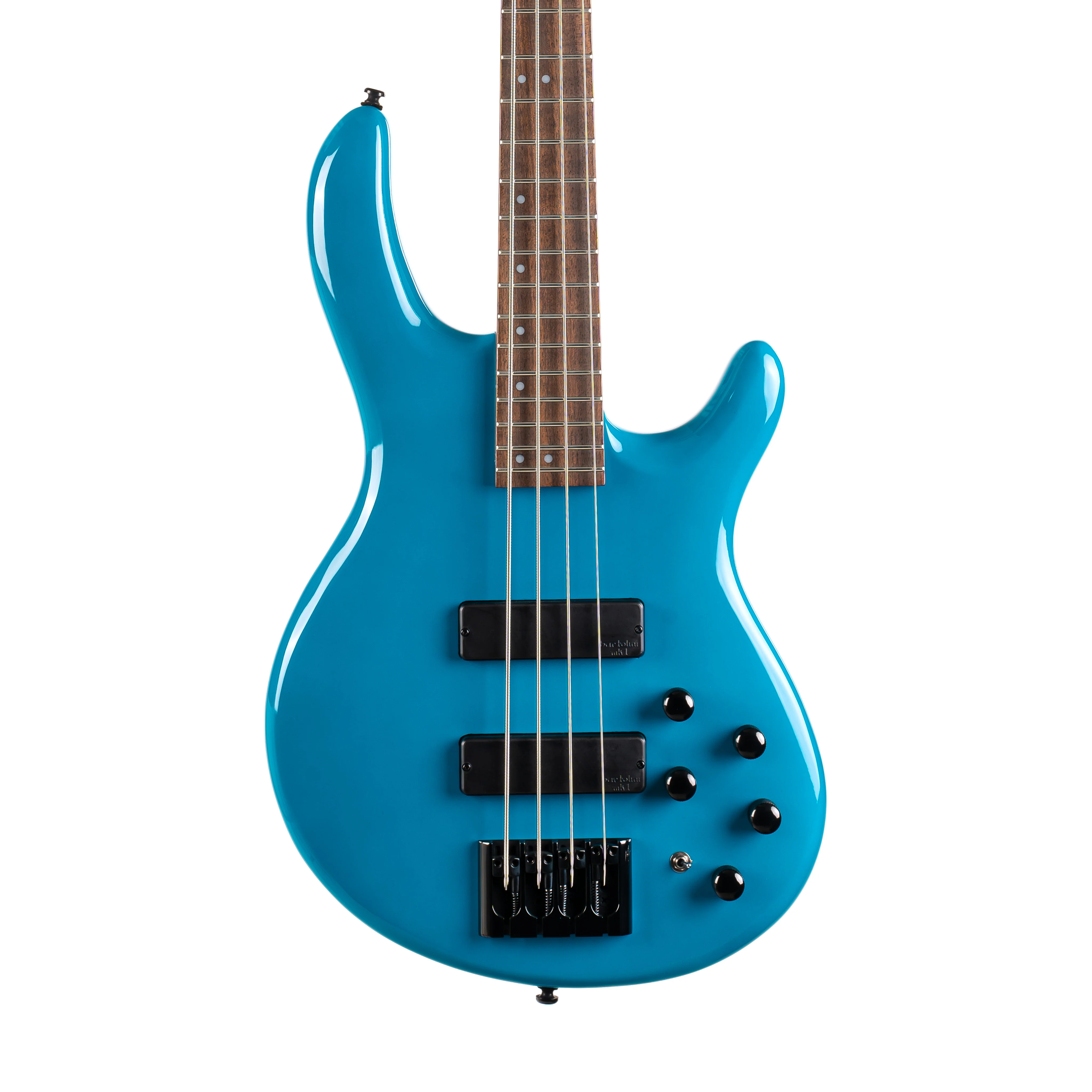 Cort C4 Deluxe Electric Bass Guitar, Candy Blue - Image 3