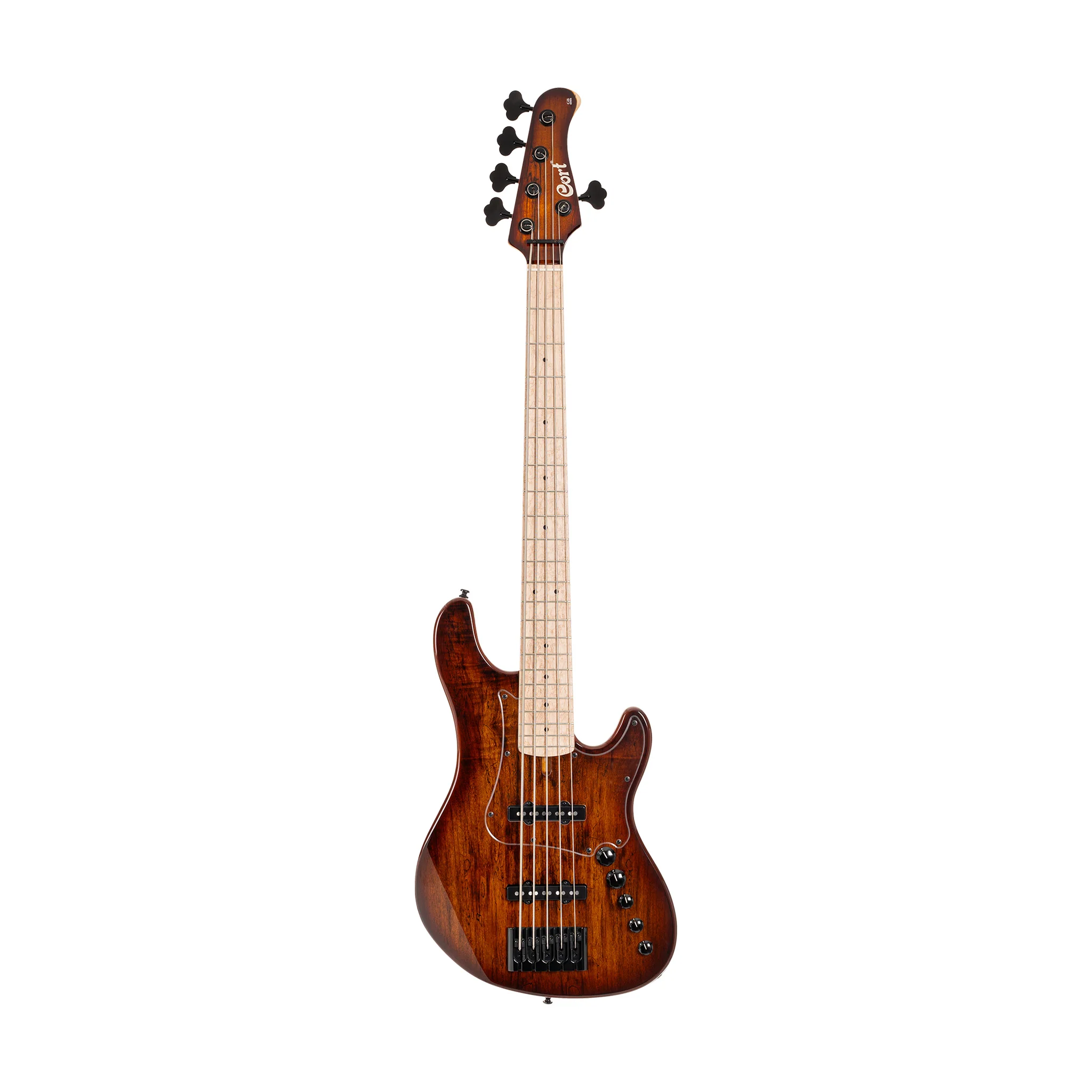 Cort GB-Fusion 5-String Bass Guitar w/Bag, Antique Brown Burst