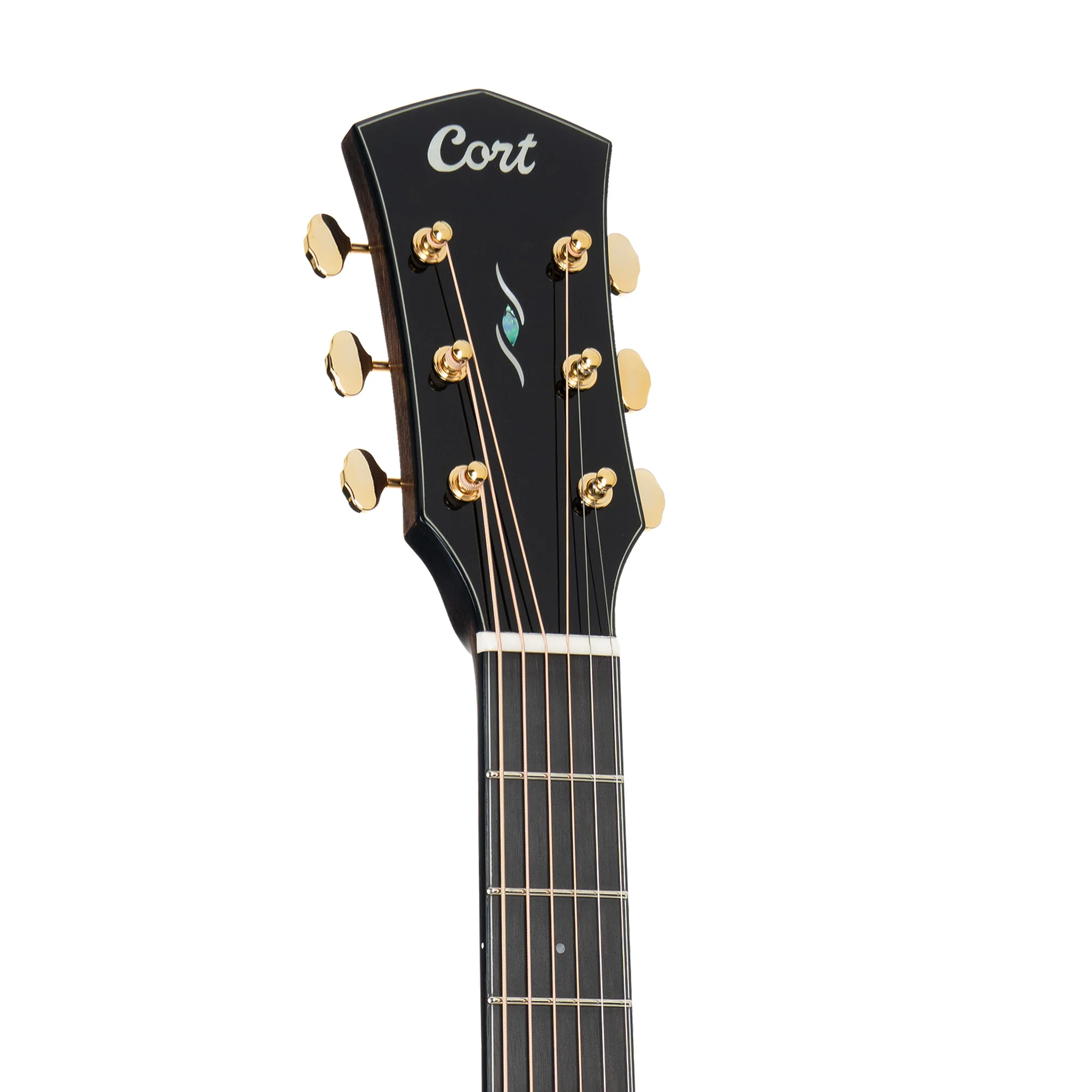 Cort Gold-MC6 Ovangkol Electro-Acoustic Guitar w/Case, Natural - Image 5