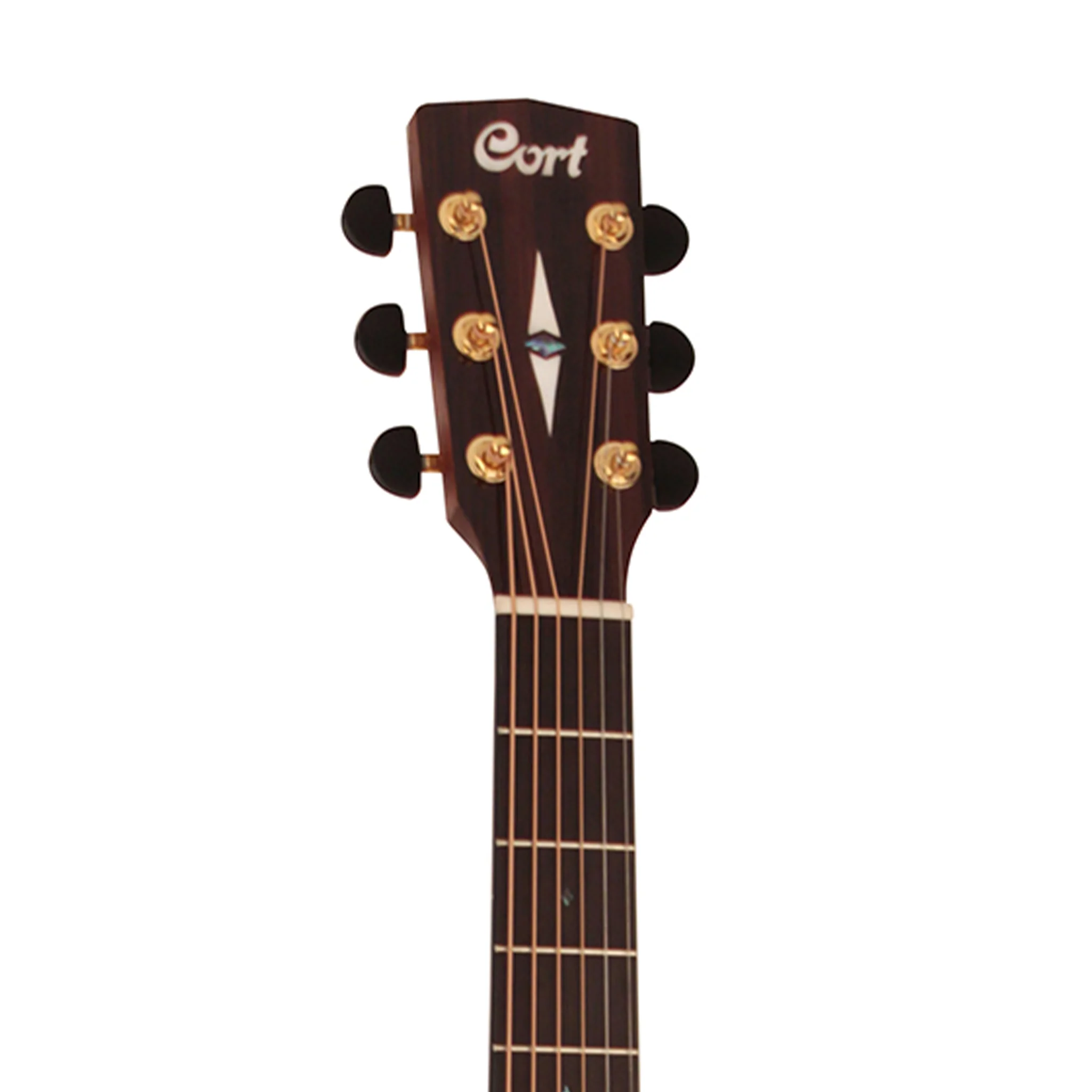 Cort Grand Regal GA-PF-BEVEL-NAT Bevel Pau Ferro Acoustic Guitar, Natural - Image 3