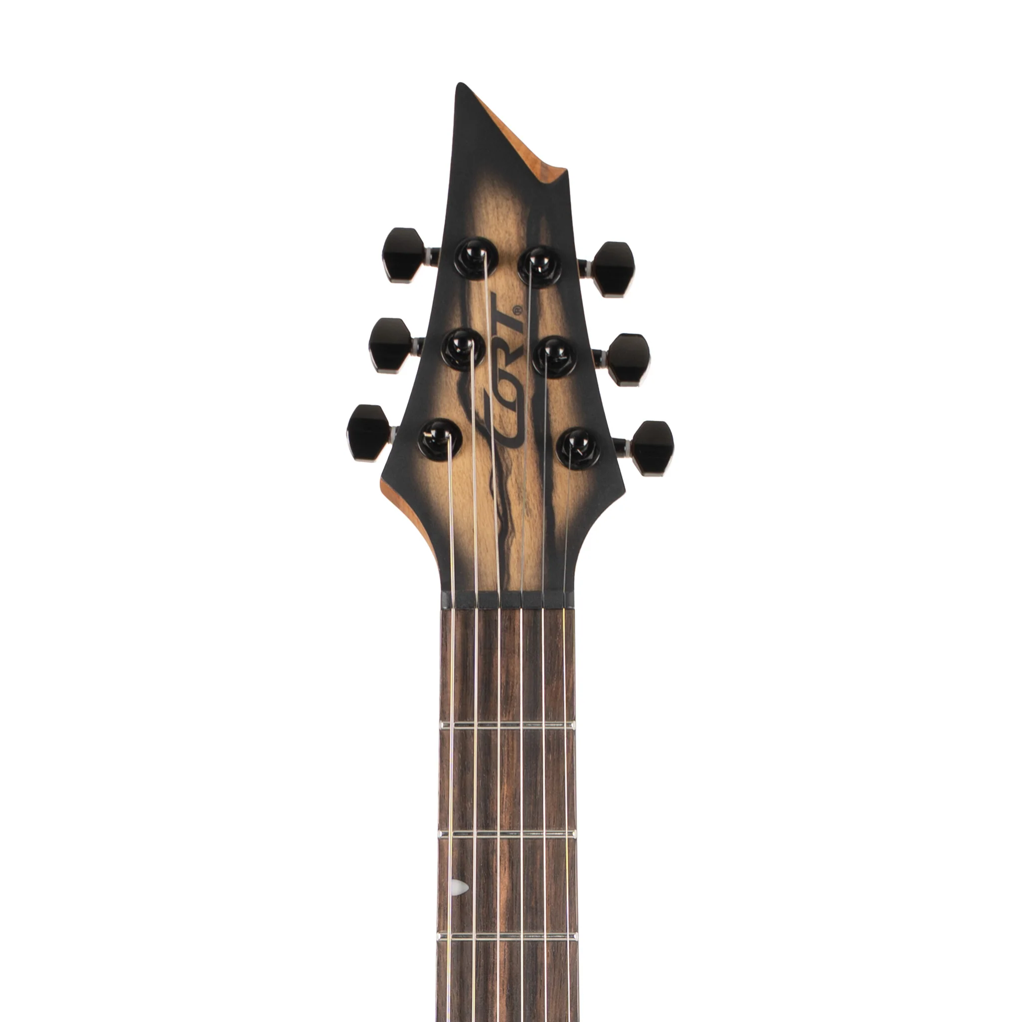 Cort KX500 Electric Guitar w/Pale Moon Ebony Top, Natural Black Burst - Image 5