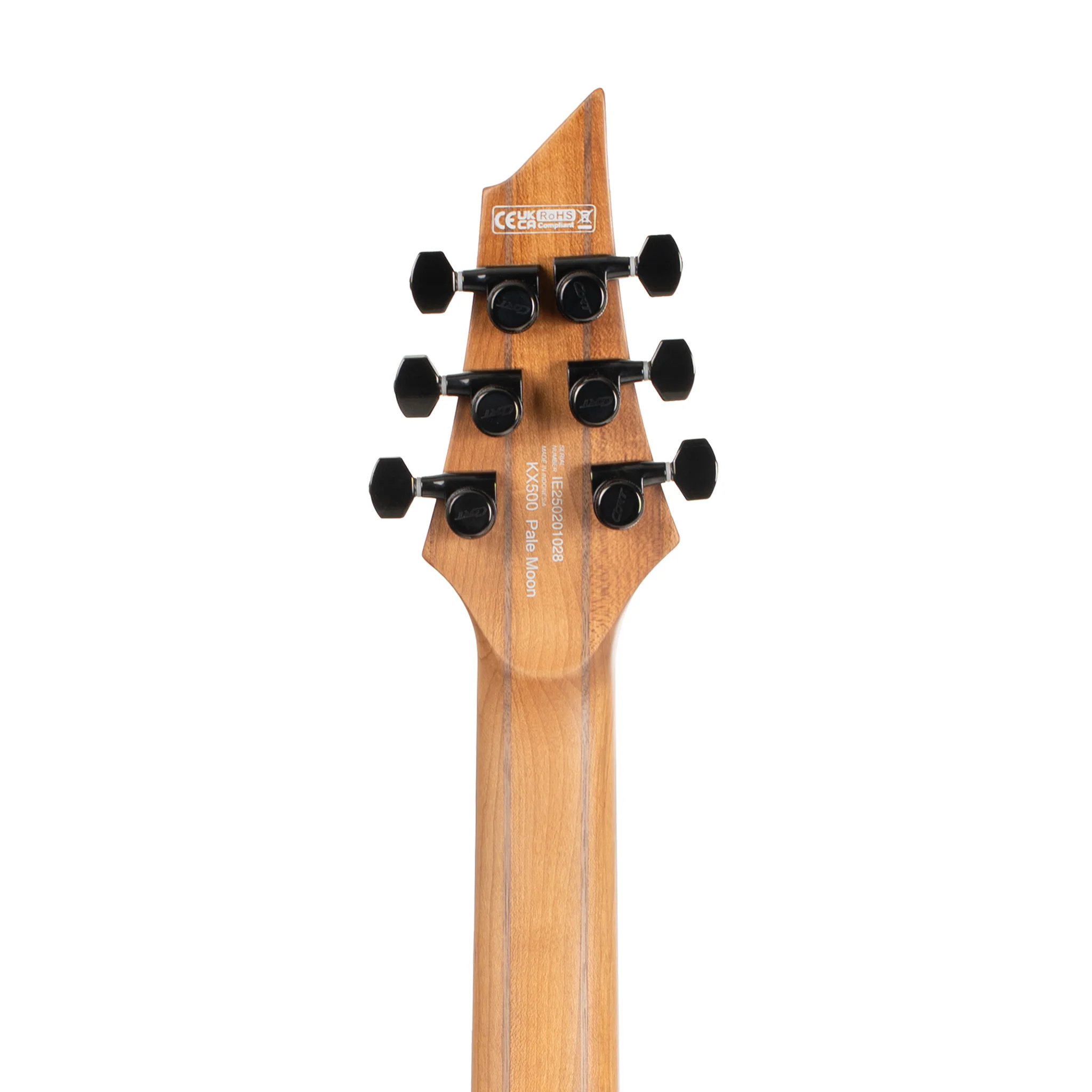 Cort KX500 Electric Guitar w/Pale Moon Ebony Top, Natural Black Burst - Image 6