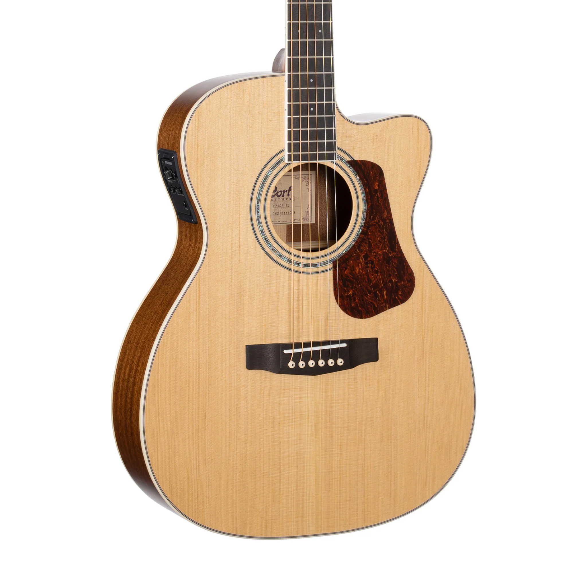 Cort L710F-NS Acoustic Guitar, Natural Satin - Image 3