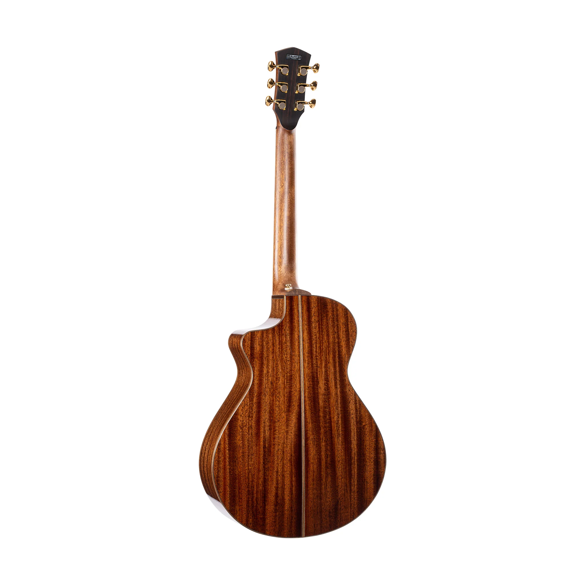 Cort Modern Burgundy Acoustic Guitar w/Case, Trans Burgundy - Image 2