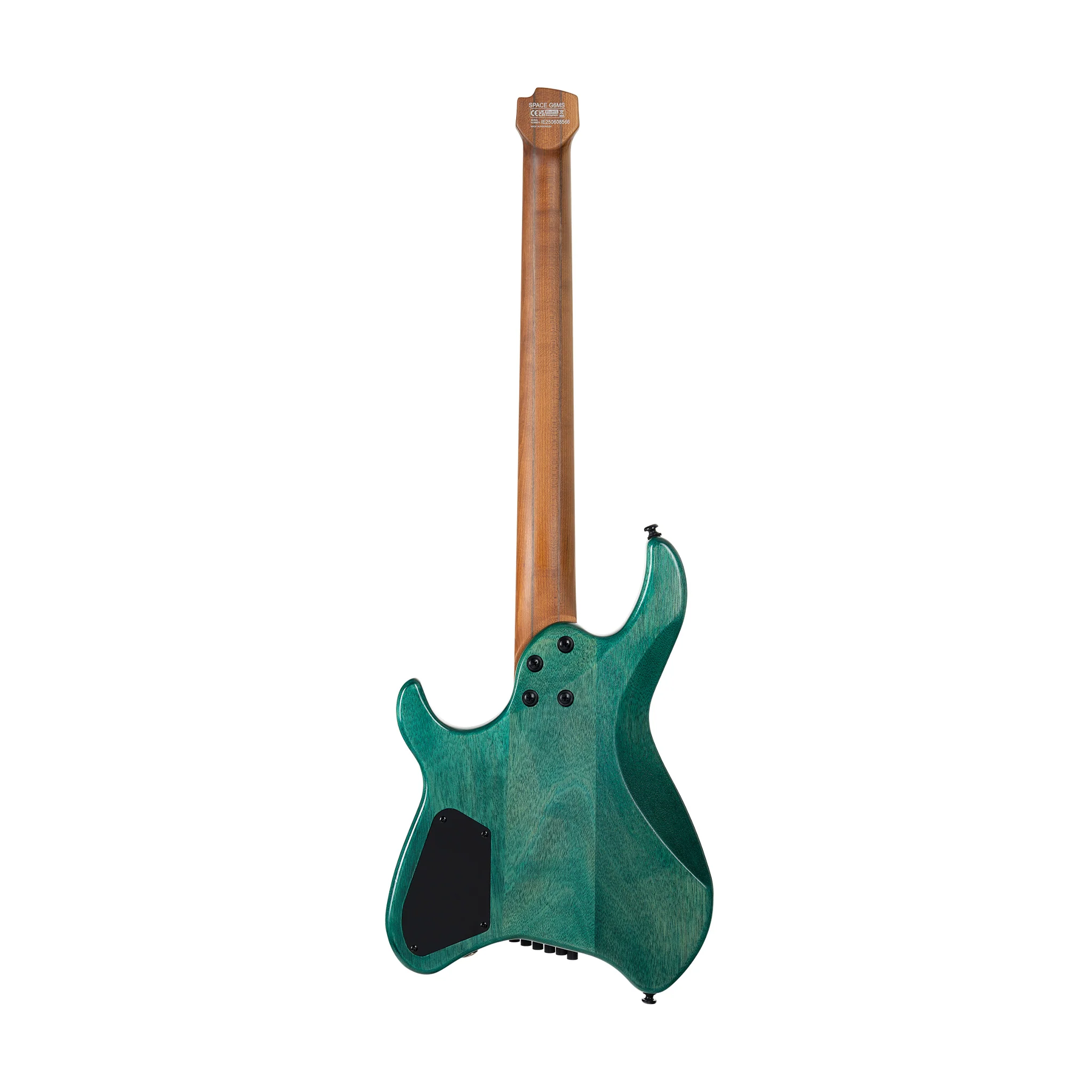 Cort Space G6MS Headless Electric Guitar w/Bag, Semi Gloss Turquoise - Image 2
