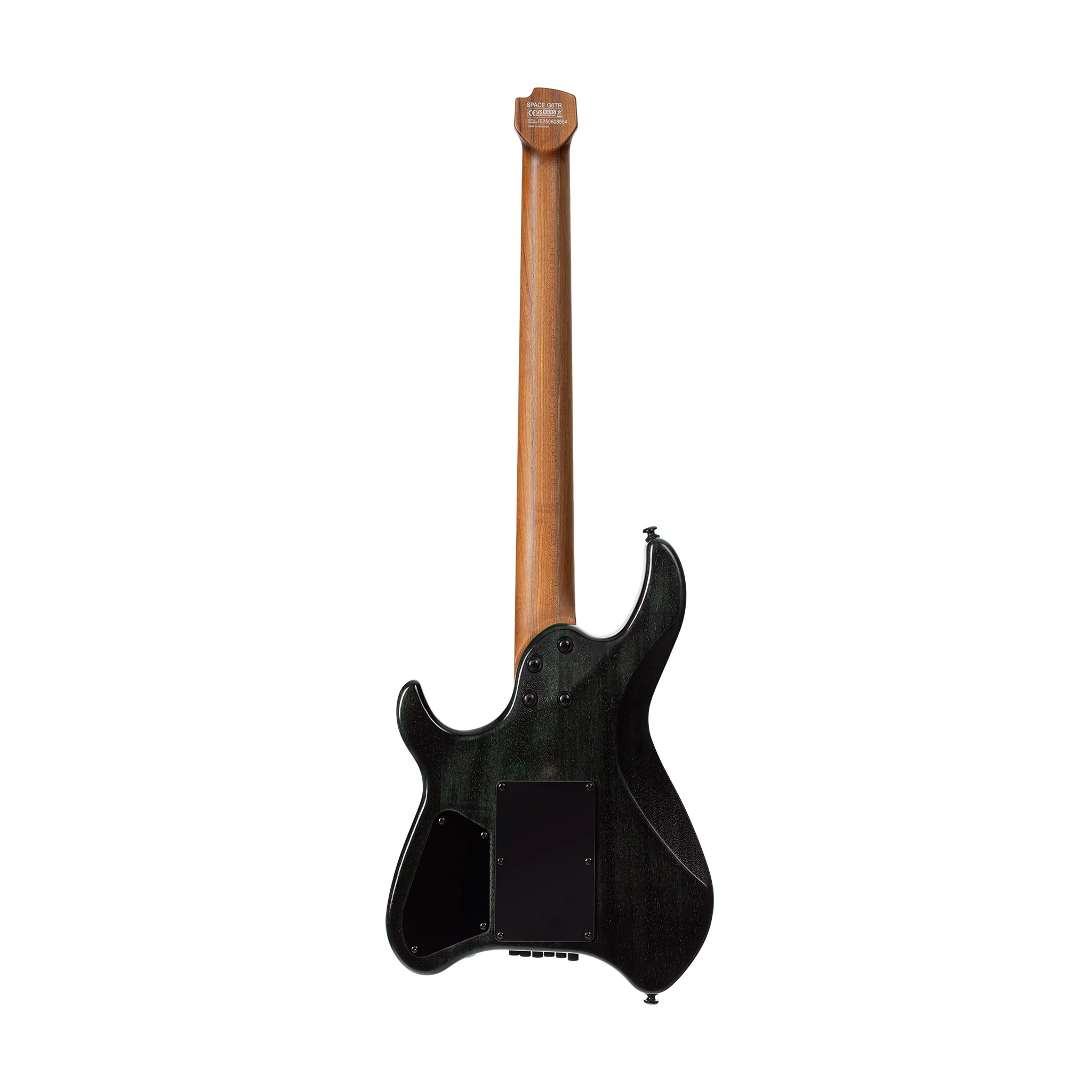 Cort Space G6TR Headless Electric Guitar w/Bag, Semi Gloss Lagoon - Image 2