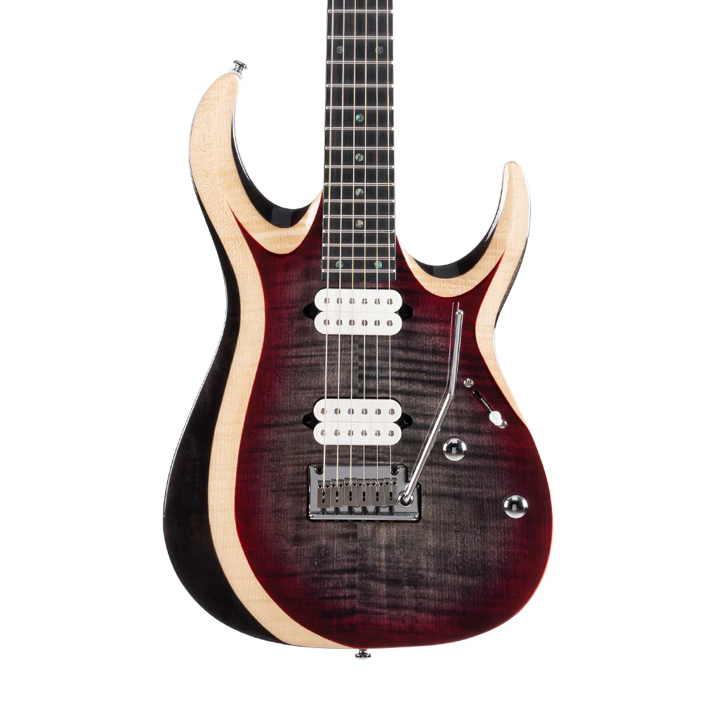 Cort X700-DUALITY-II-LVB Electric Guitar w/Bag, Lava Burst - Image 3