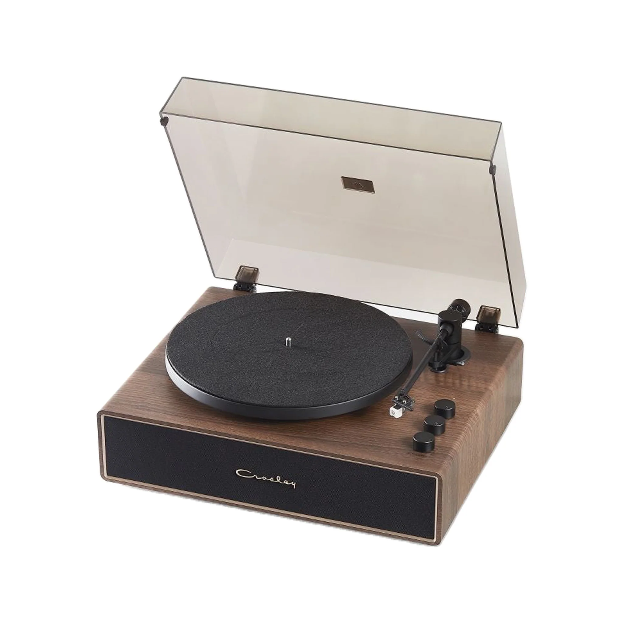 Crosley Stave 2-Speed Bluetooth Record Player Turntable, Walnut - Image 10