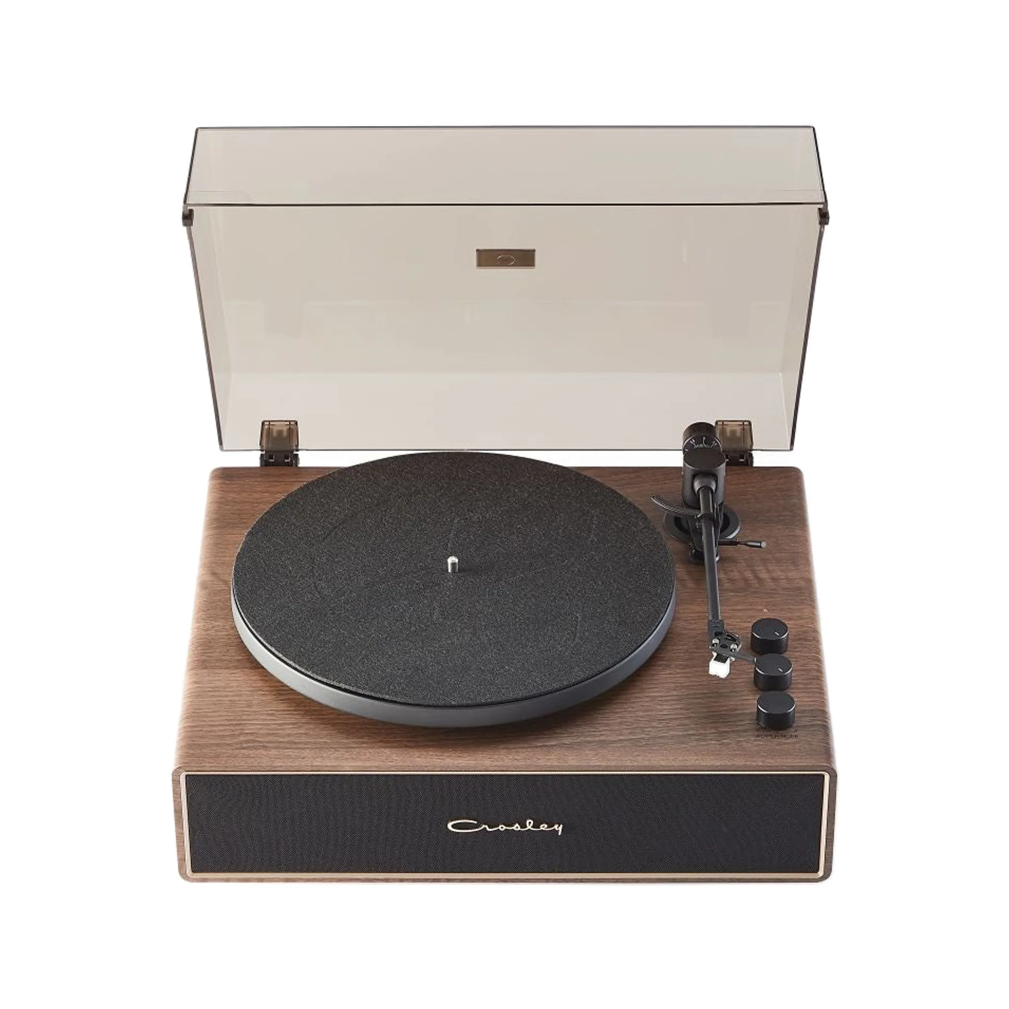 Crosley Stave 2-Speed Bluetooth Record Player Turntable, Walnut - Image 3